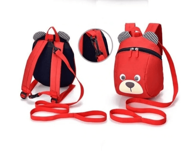 Mochila arnés roja osito