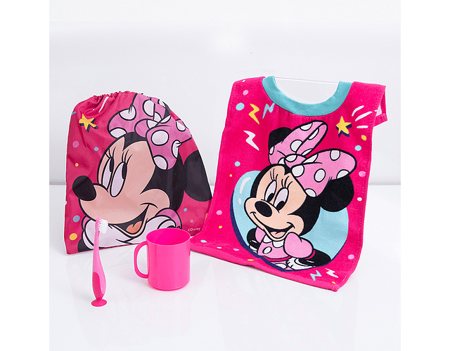 Set infantil minnie fucsia