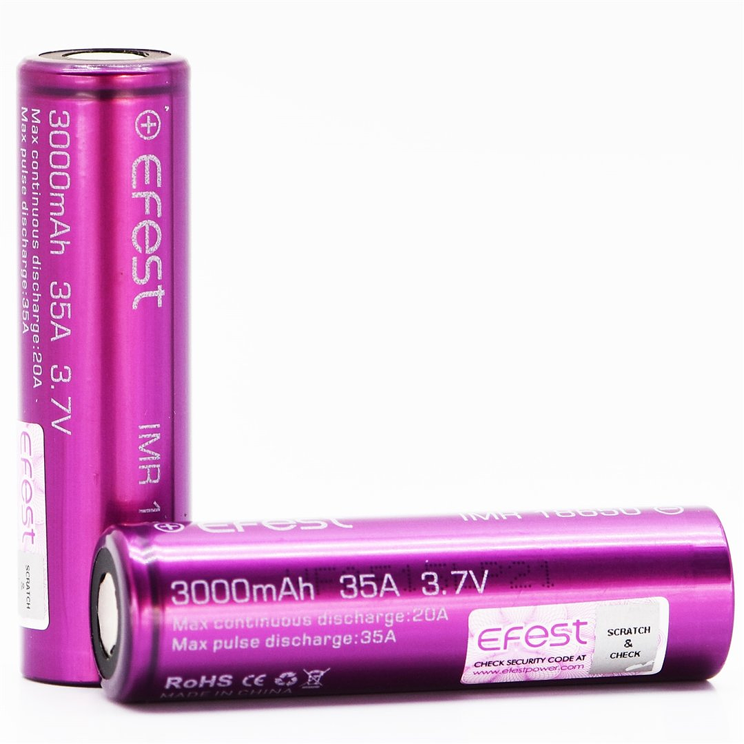 Batería 18650 Efest 3000mAh 35A 100% original 1