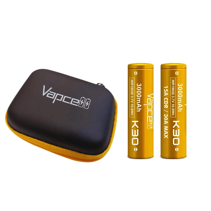 Pack 2 Batería 18650 Vapcell B30 3000mAh 20A con estuche 3