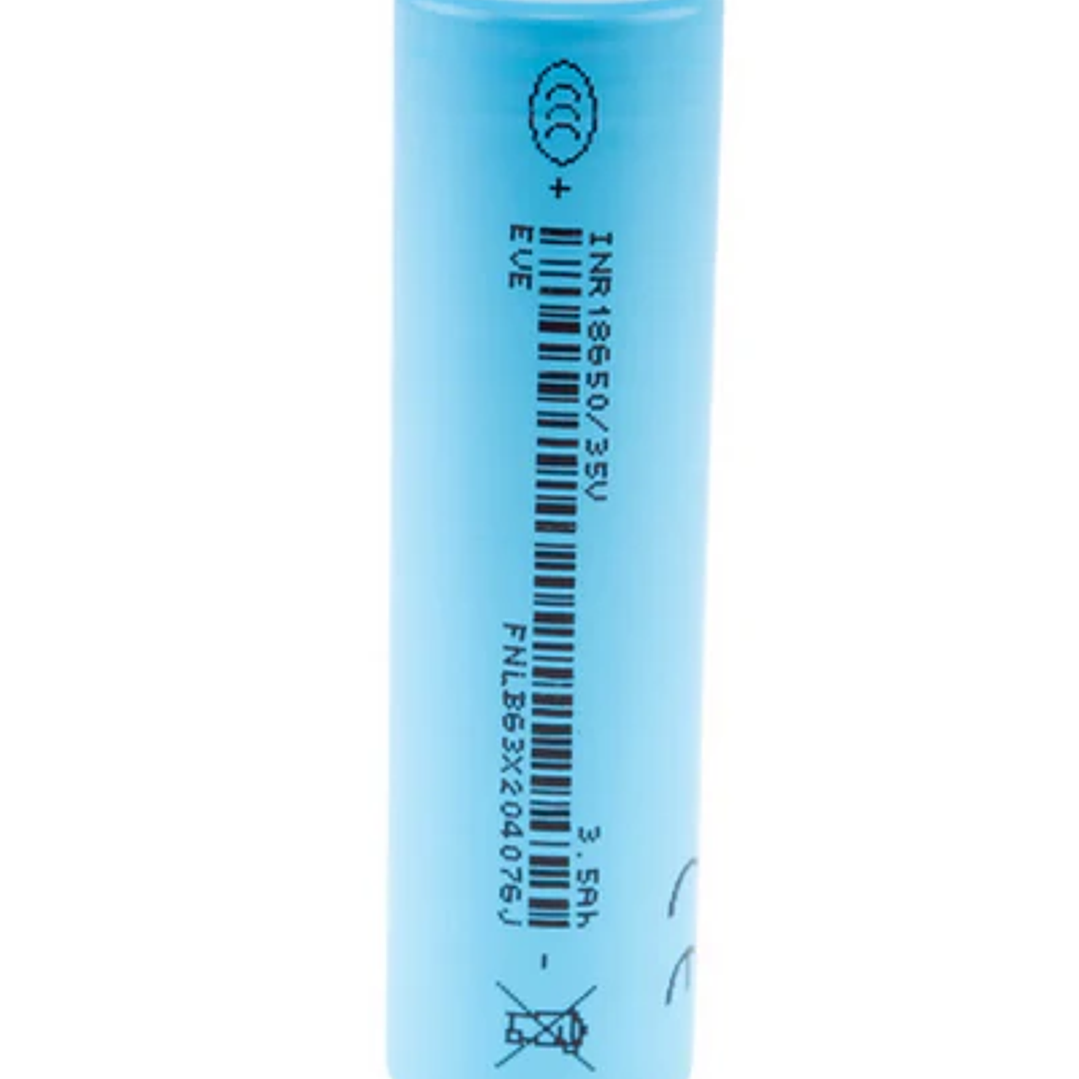 Celda de litio 18650 EVE 35v 3500 mAh 10A 1