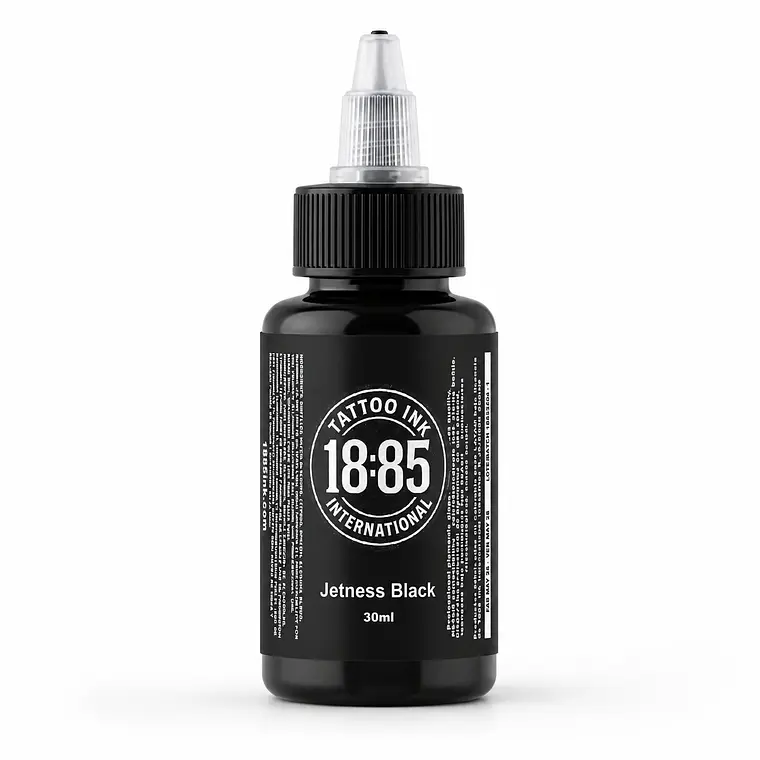 Tinta para tatuajes 18:85 Jetness Black unidad 30ml - Colombia- 1