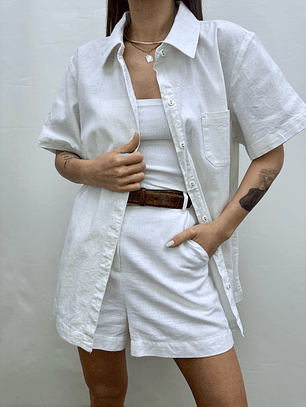 BLUSA VINTAGE I LINO Y ALGODÓN I L