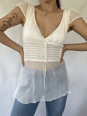 POLERA BEBE SEDA | XS-S 