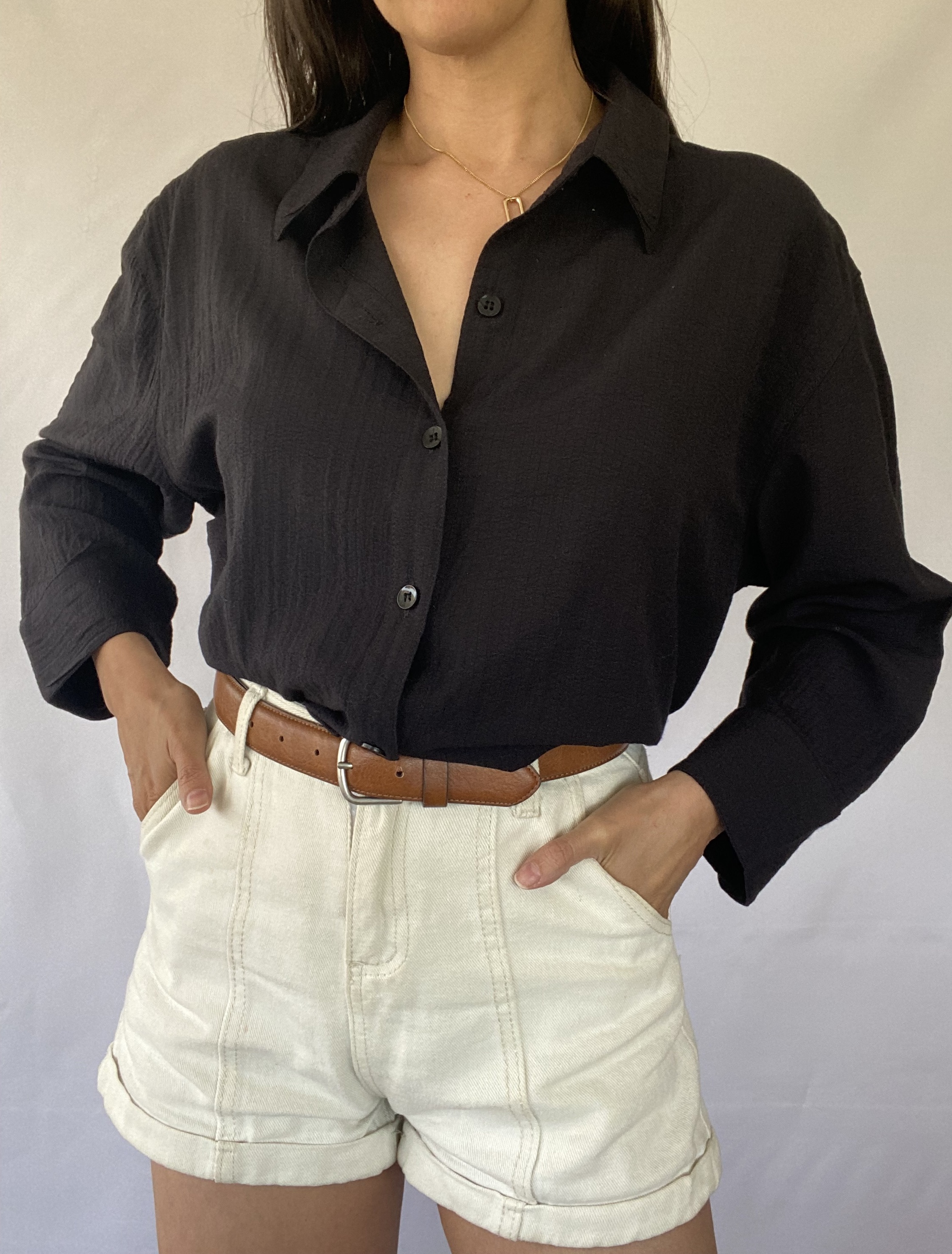 BLUSA NEGRA WHITE STAG | L-XL  1