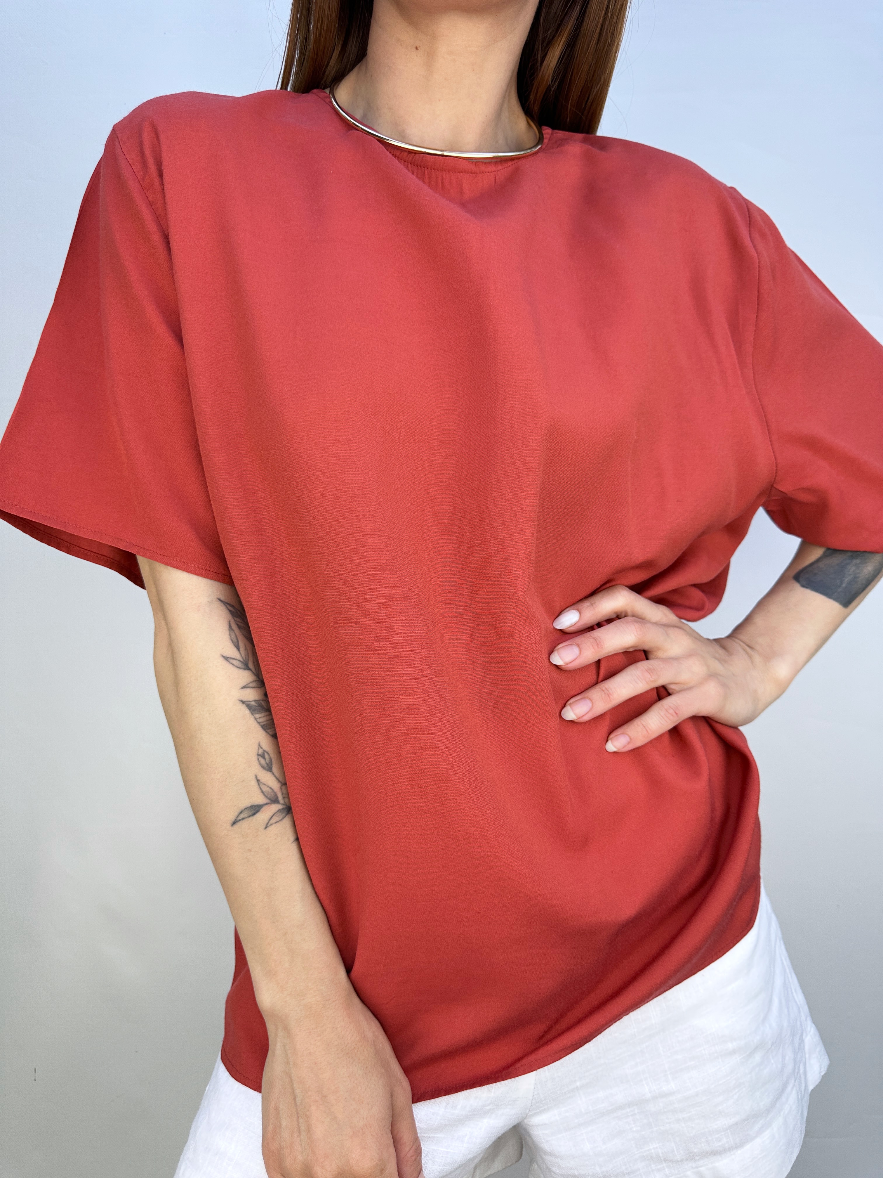 POLERA VINTAGE TERRACOTA I L 6