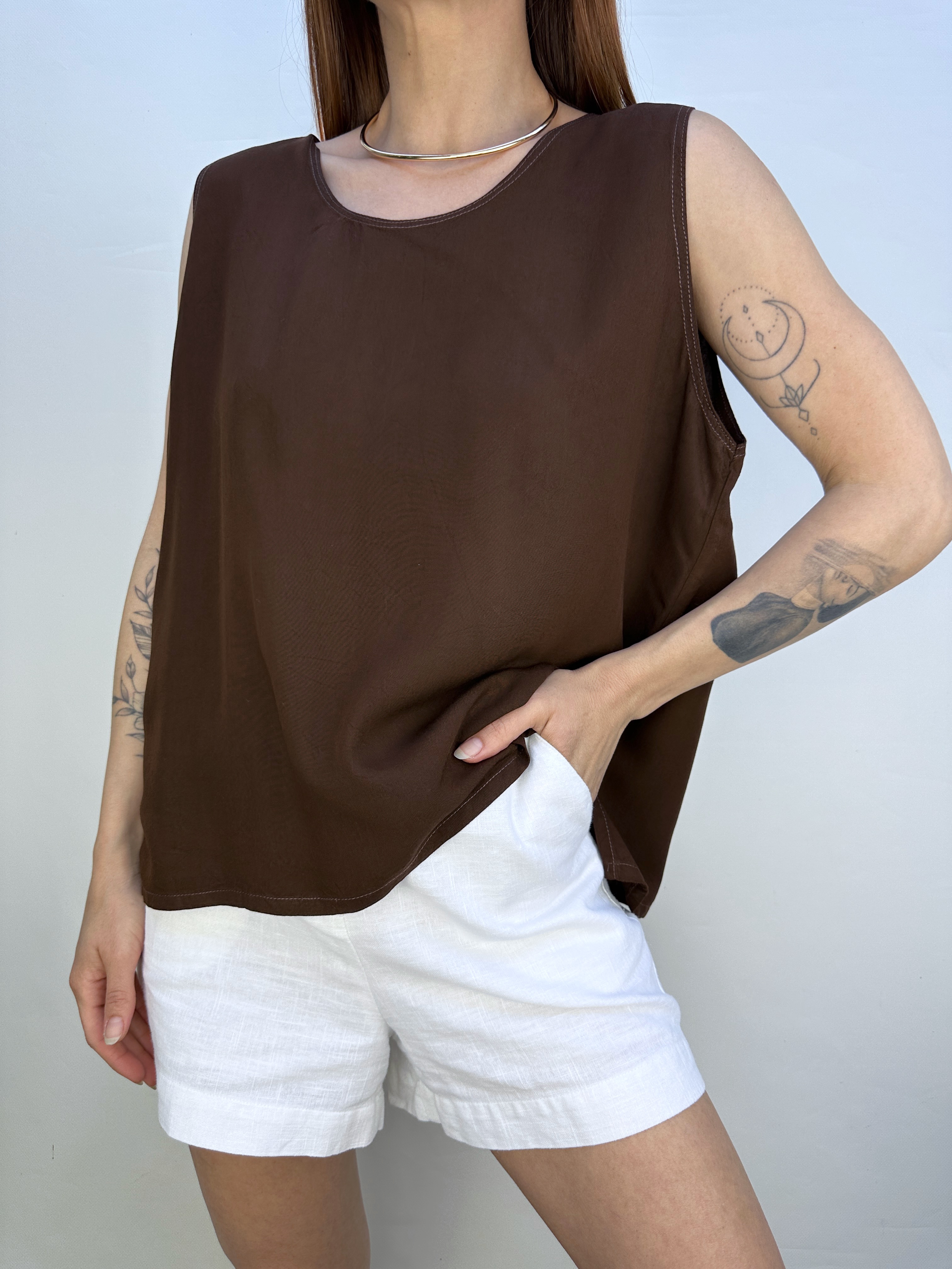 POLERA BÁSICA CHOCOLATE I L 2
