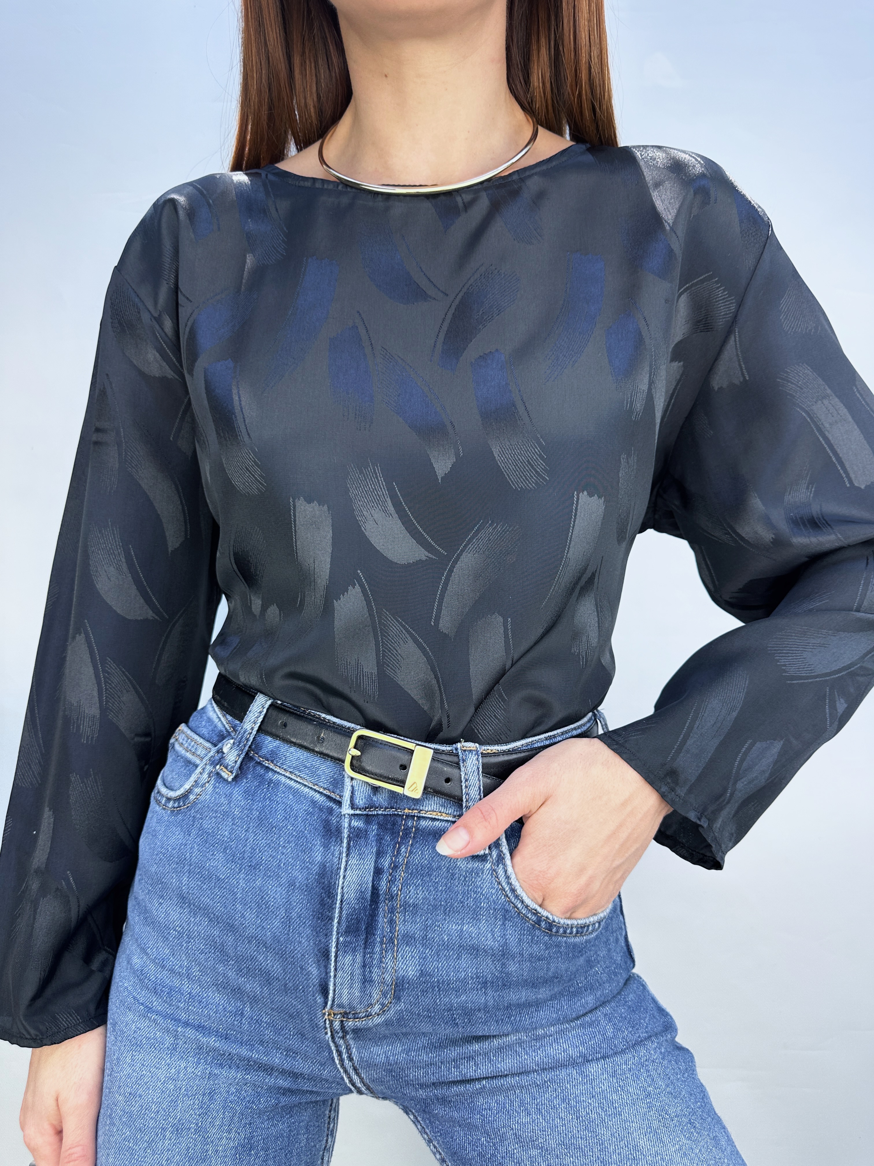 POLERA VINTAGE NEGRA I M-L  5