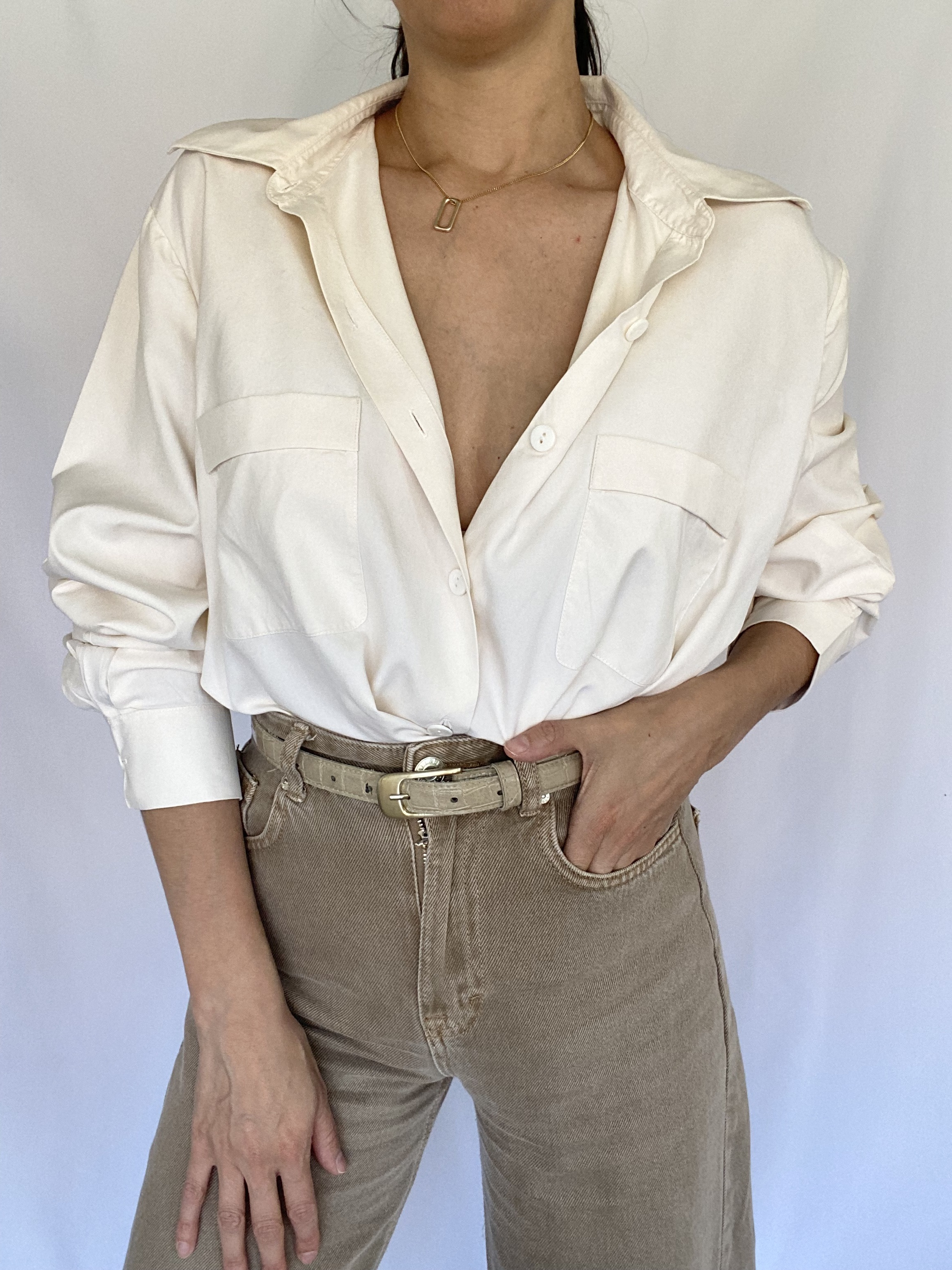 BLUSA BÁSICA SEDA RENA ROWAN | L-2XL  1