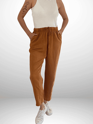 PANTALÓN TERRACOTA LINO BLEND | S