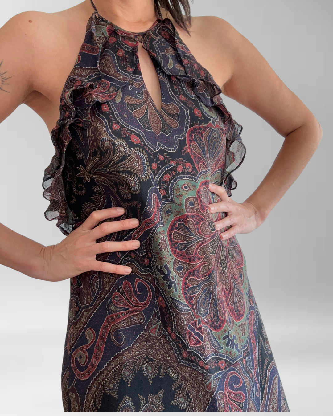 VESTIDO RALPH LAUREN | SEDA | M-L 12