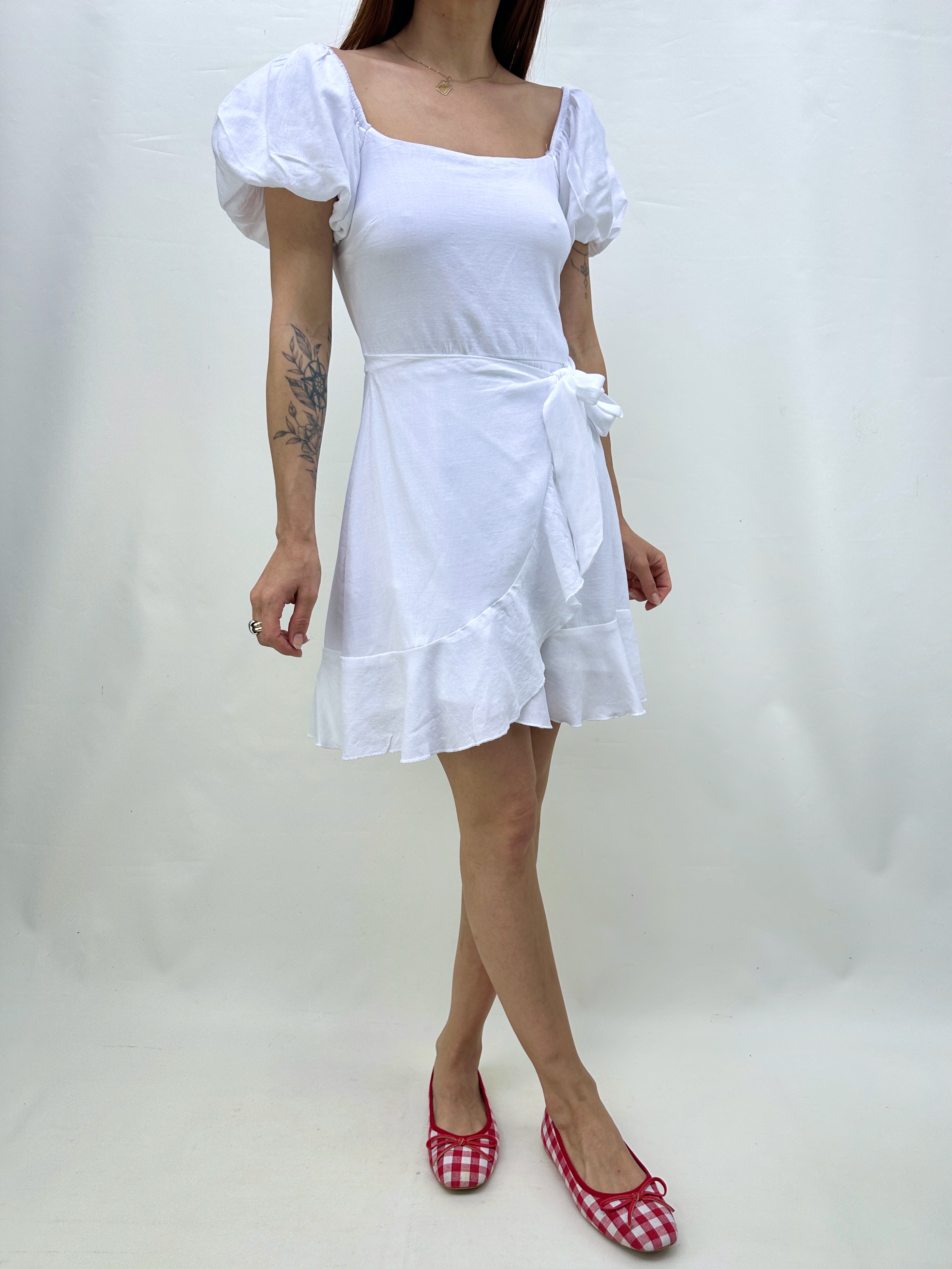 VESTIDO ENVOLVENTE BLANCO I XS 1