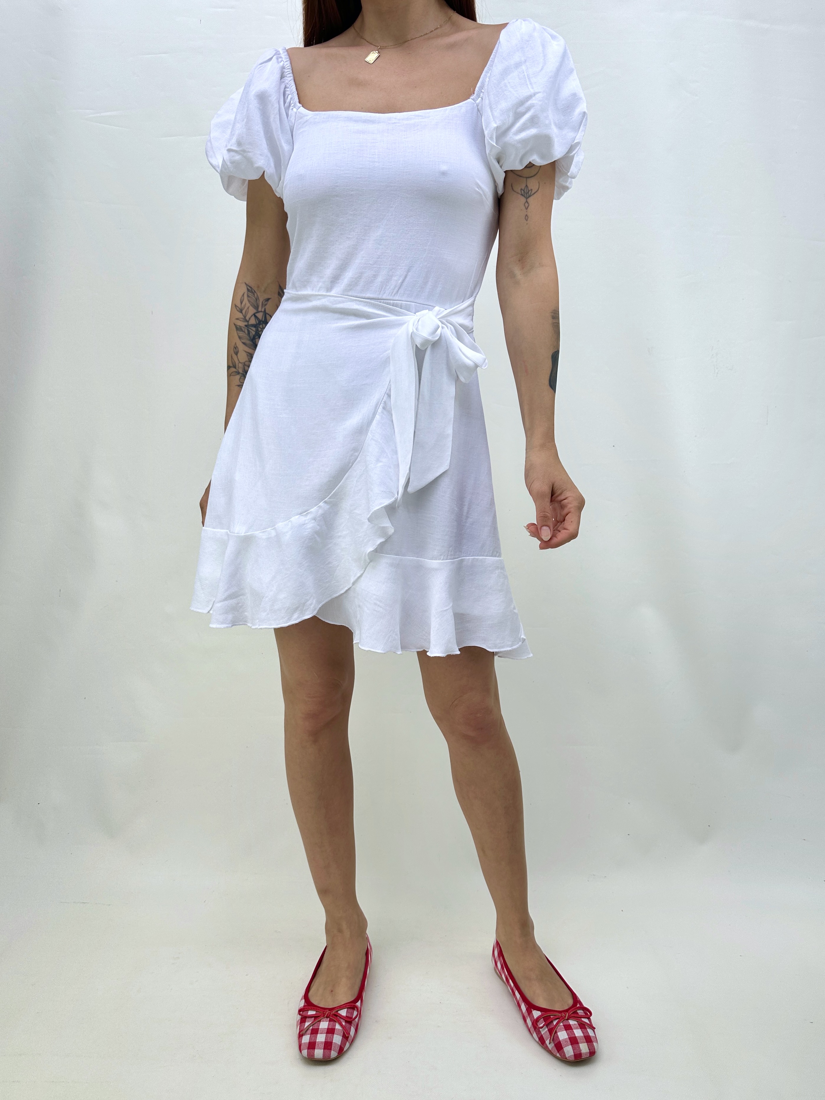 VESTIDO ENVOLVENTE BLANCO I XS 4