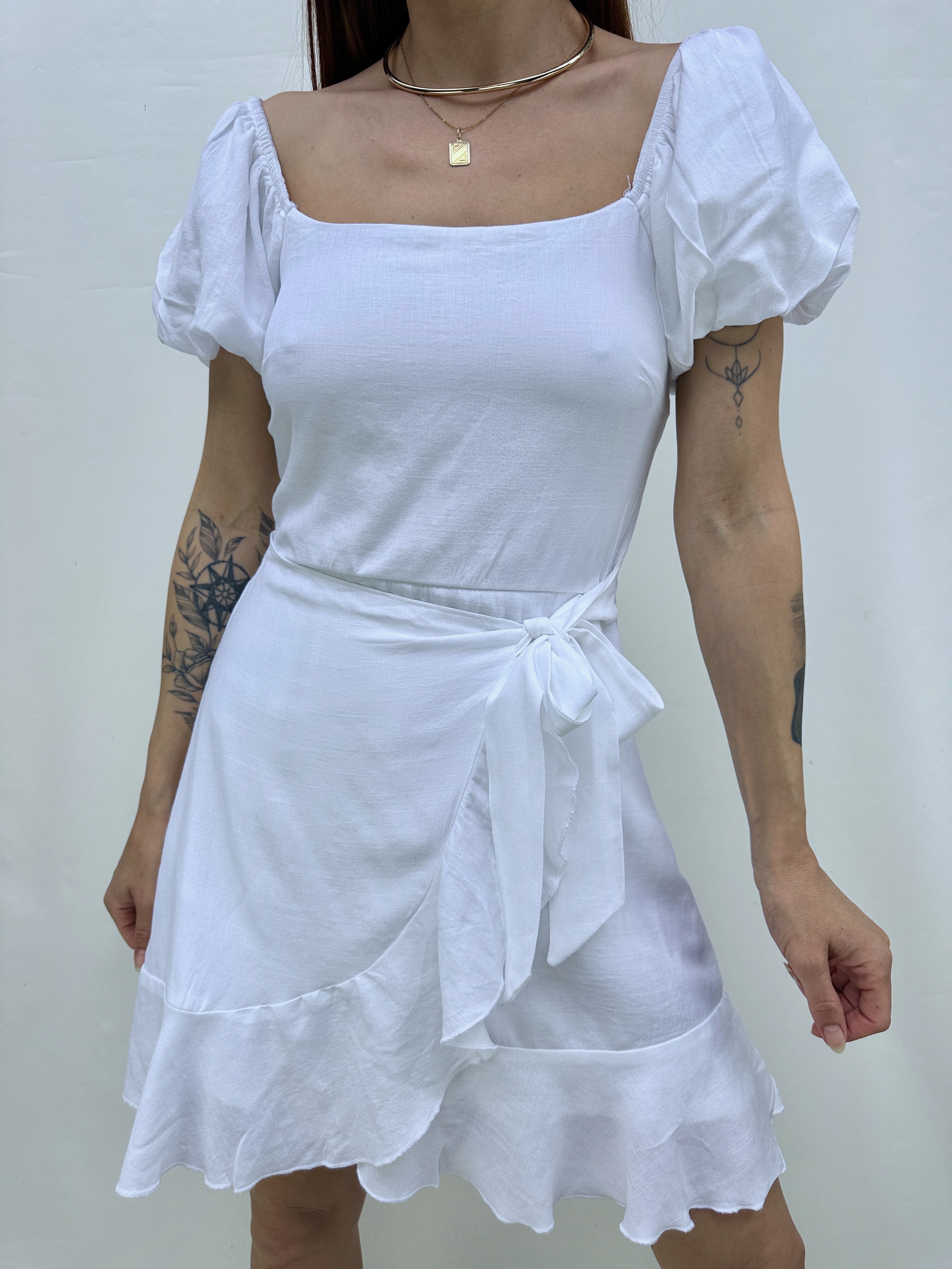 VESTIDO ENVOLVENTE BLANCO I XS 5