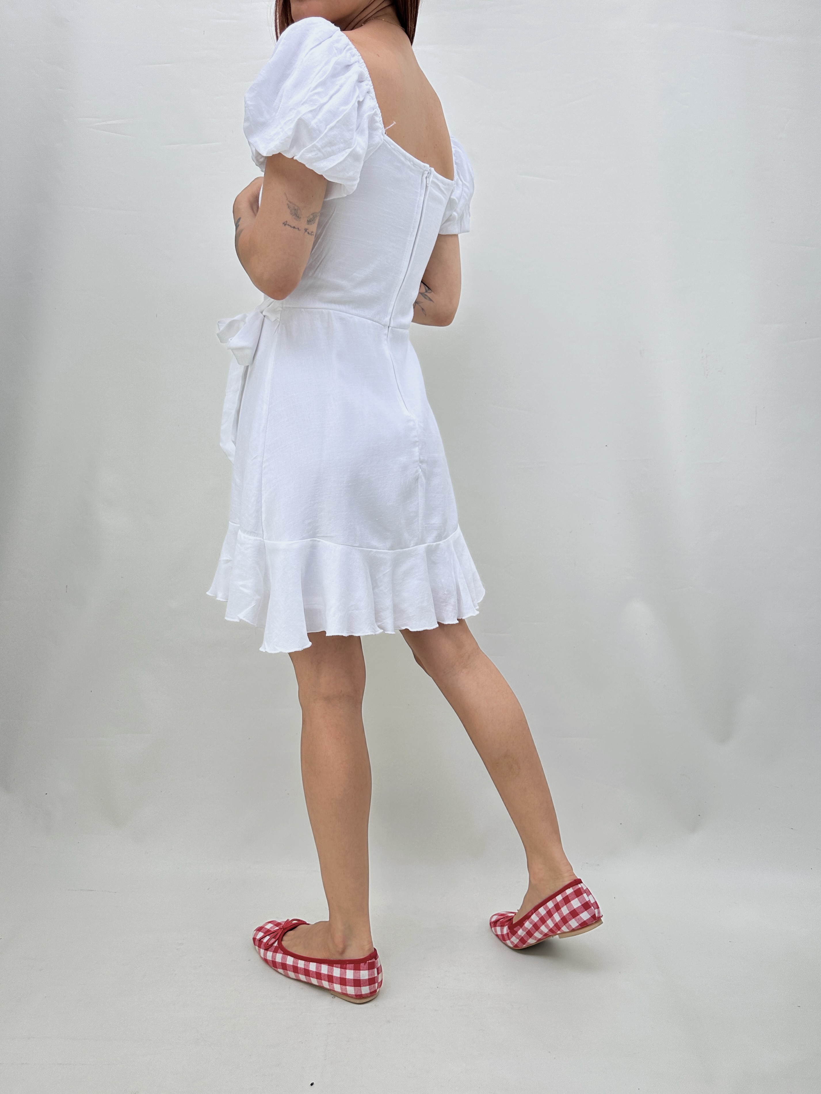 VESTIDO ENVOLVENTE BLANCO I XS 7