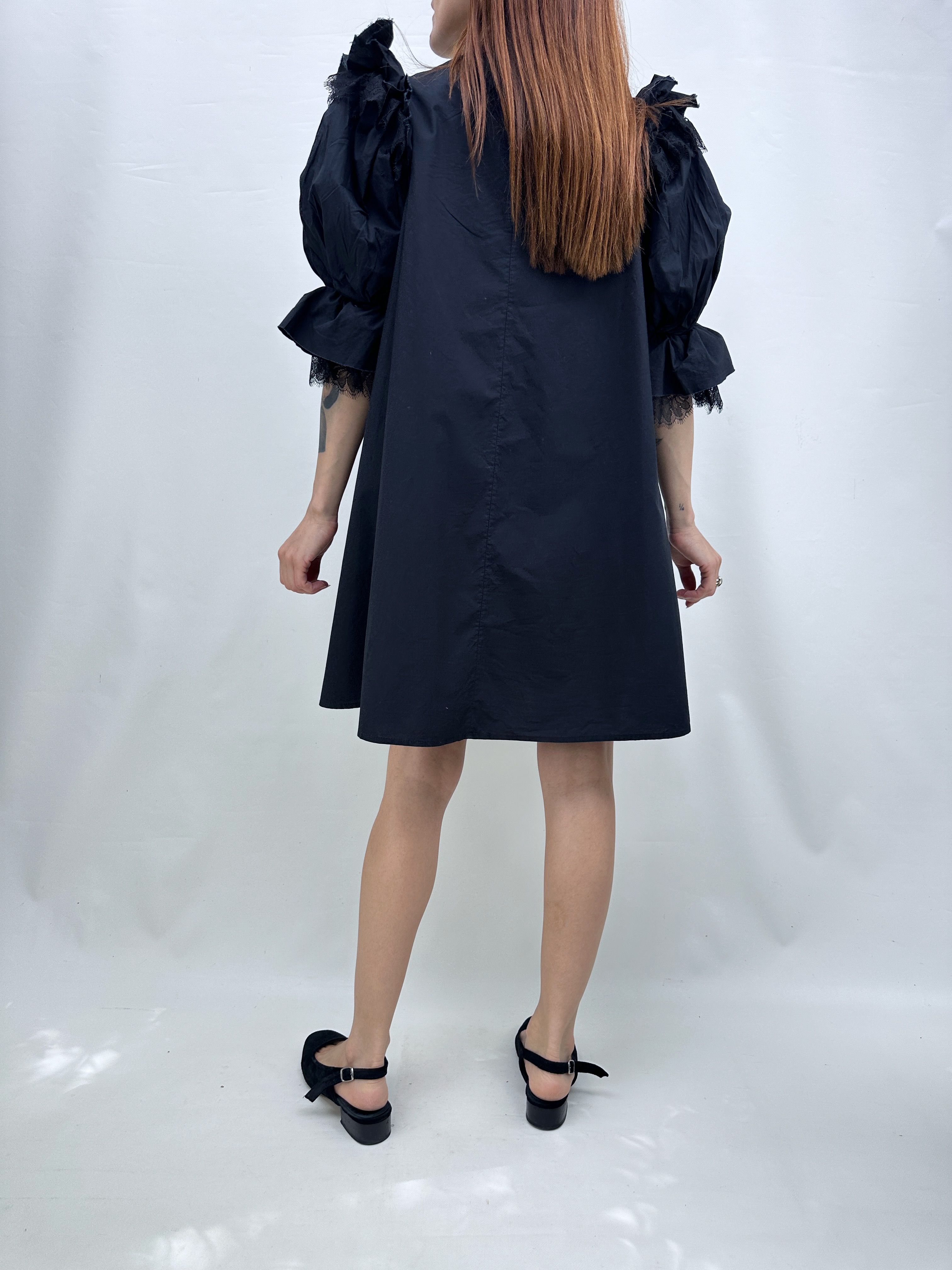 VESTIDO NEGRO ENCAJES I ALGODÓN I S 5