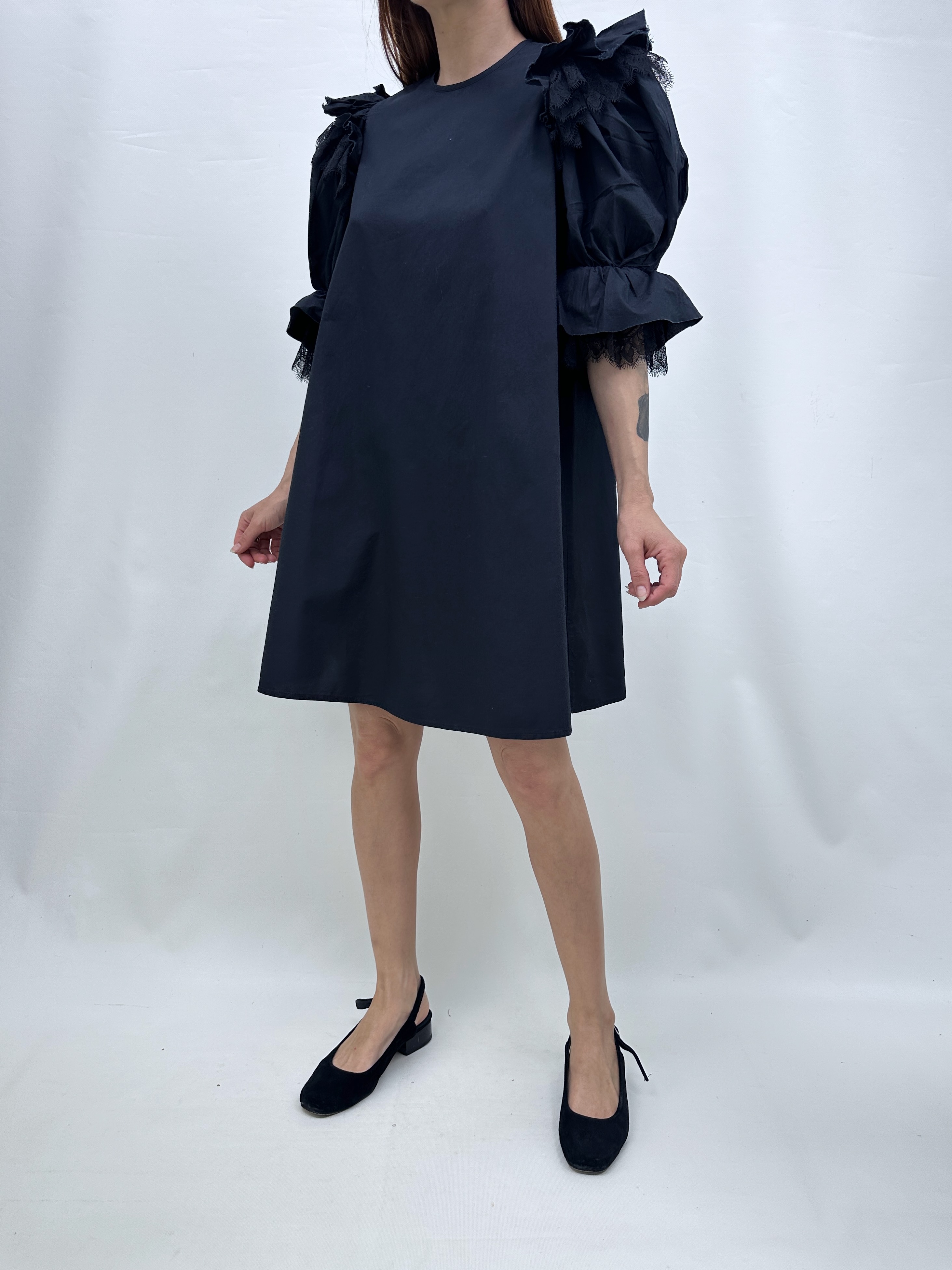 VESTIDO NEGRO ENCAJES I ALGODÓN I S 6