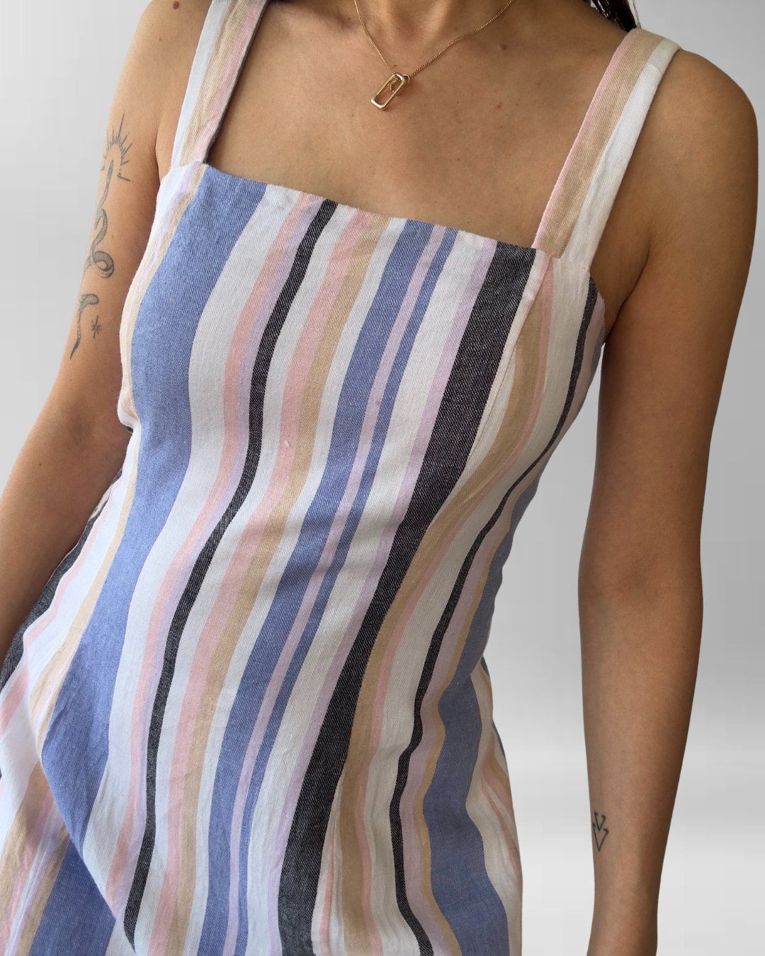 VESTIDO RAYAS | LINO-ALGODÓN | M-L 6