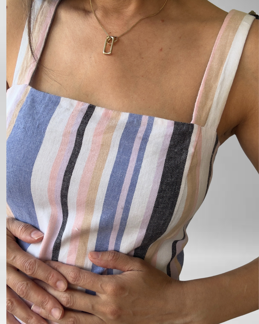 VESTIDO RAYAS | LINO-ALGODÓN | M-L 7