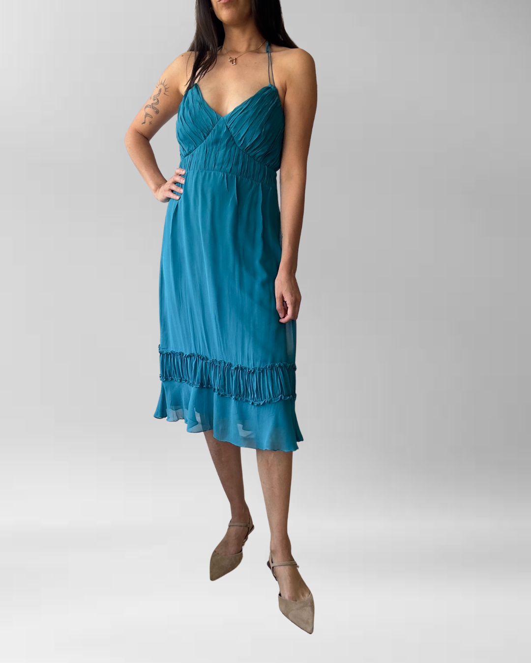 VESTIDO FIESTA SEDA | S-M  3