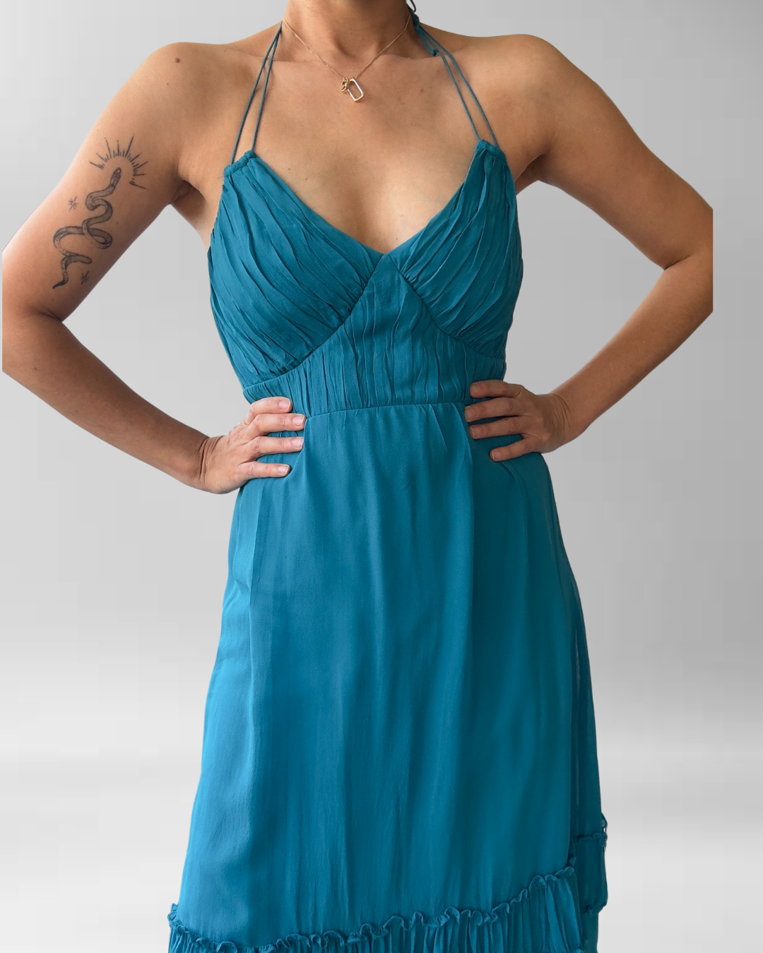 VESTIDO FIESTA SEDA | S-M  2