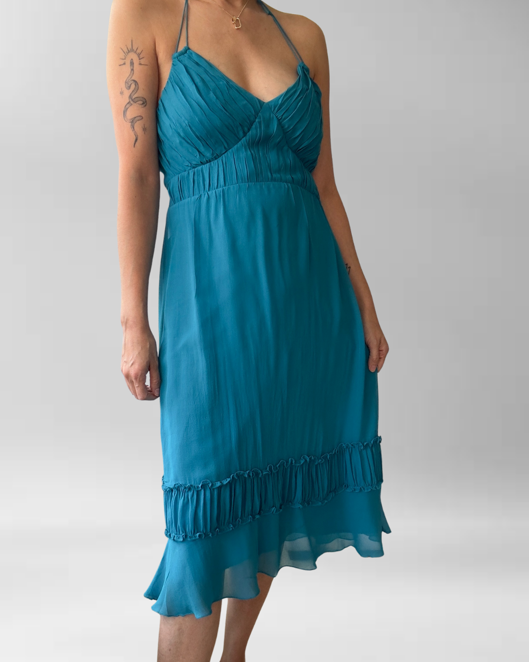 VESTIDO FIESTA SEDA | S-M  8