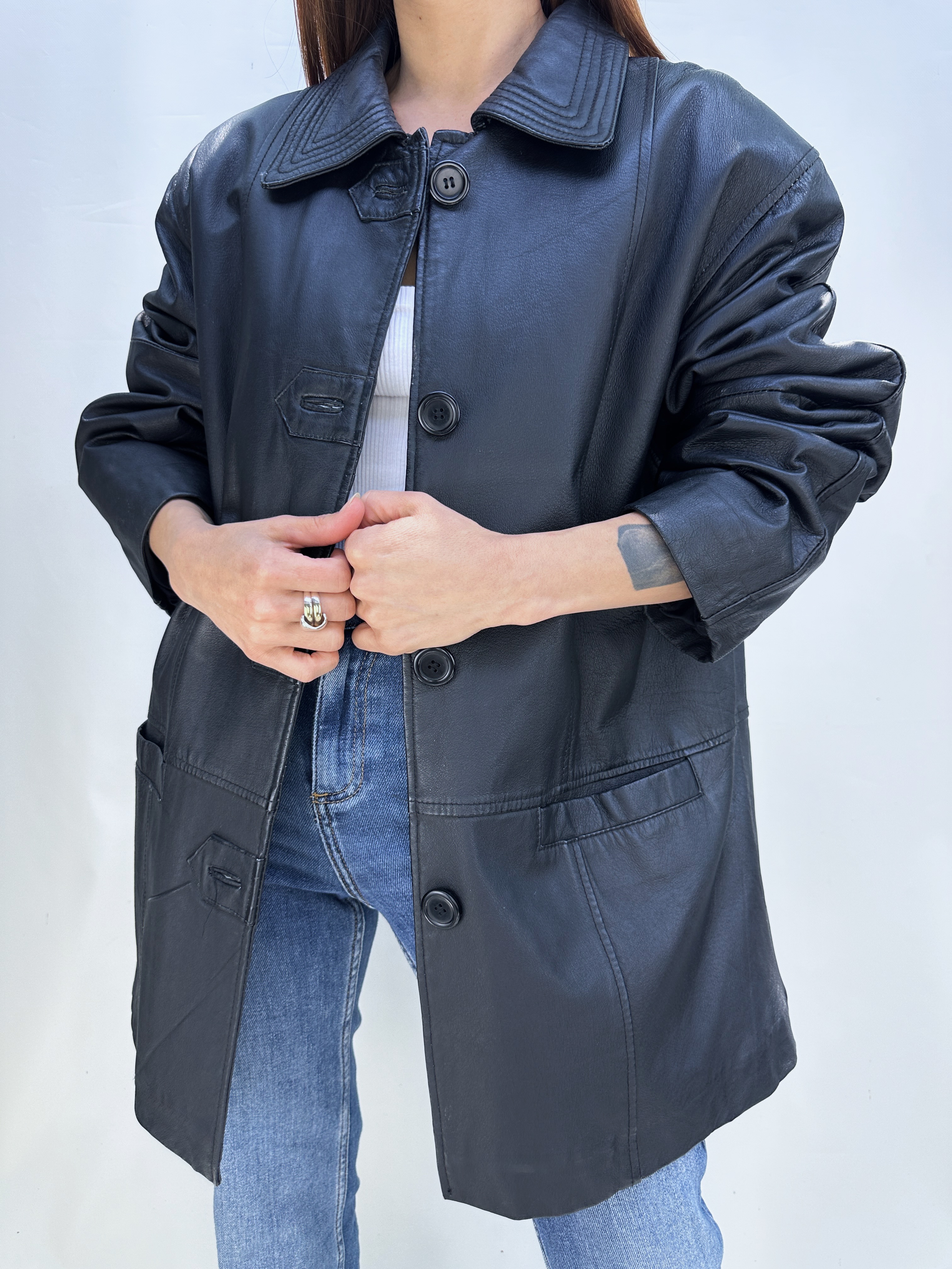 CHAQUETÓN CUERO I XL 4