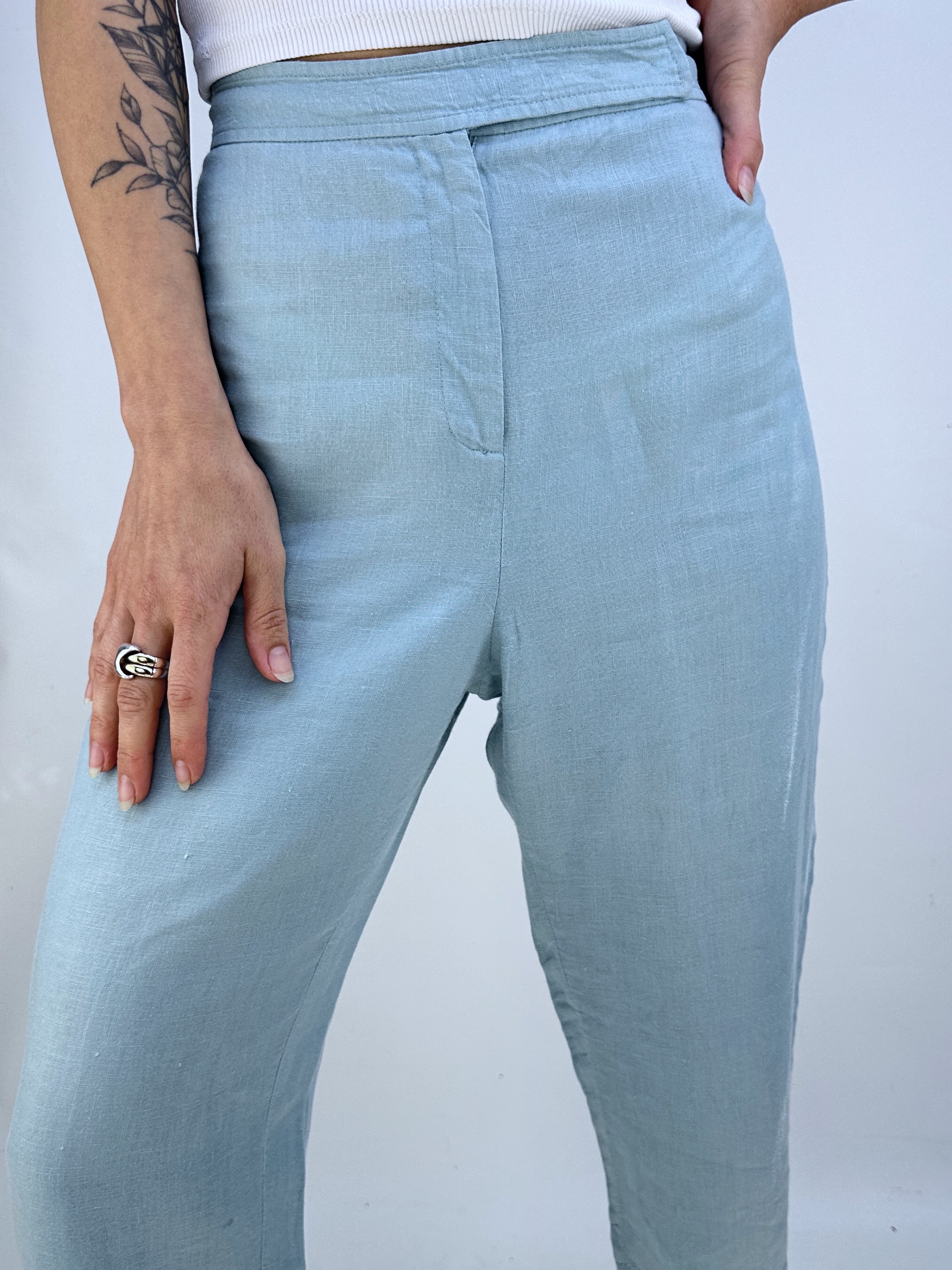 PANTALÓN CAPRI I LINO I 34-36 2