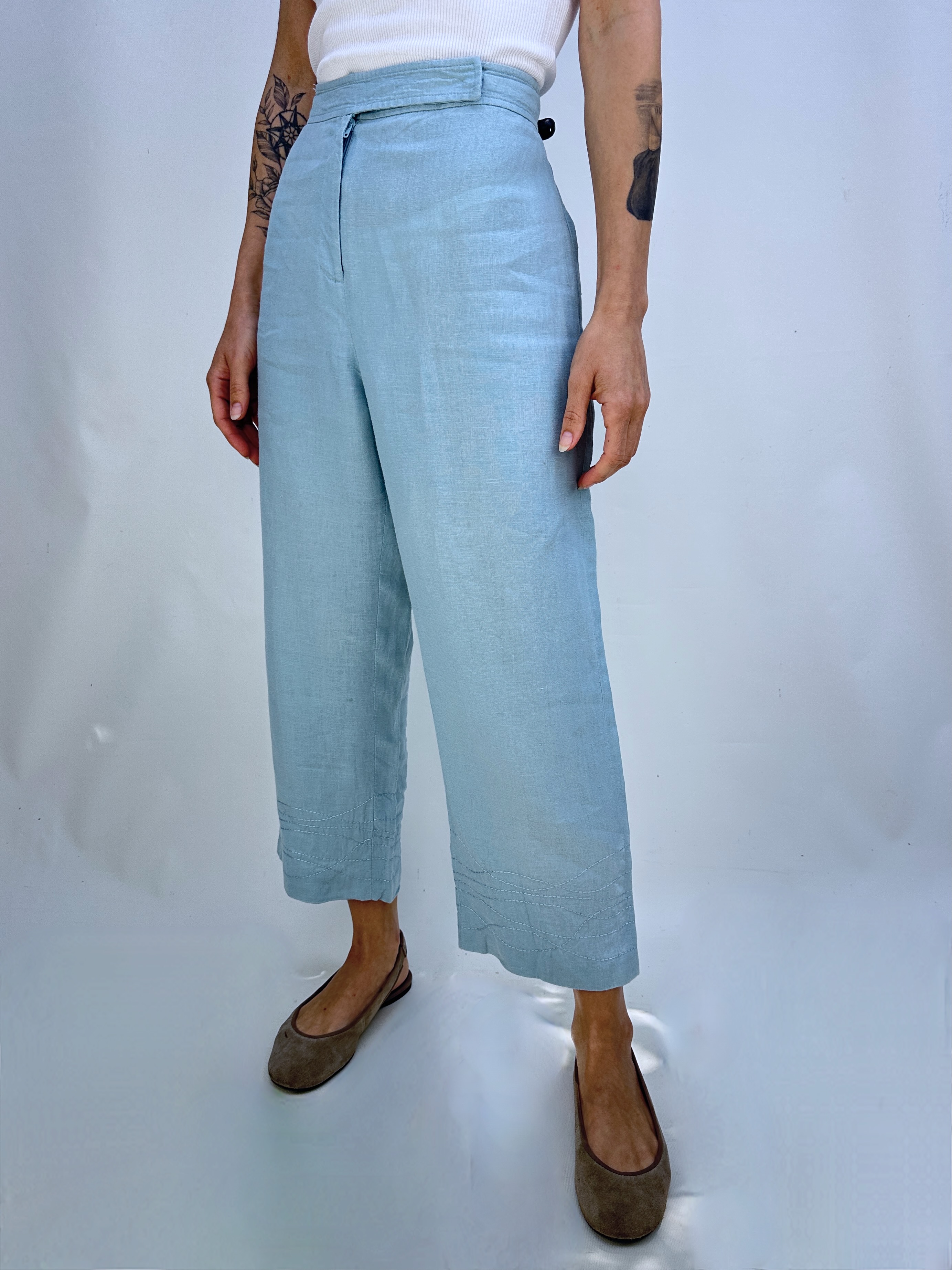 PANTALÓN CAPRI I LINO I 34-36 1