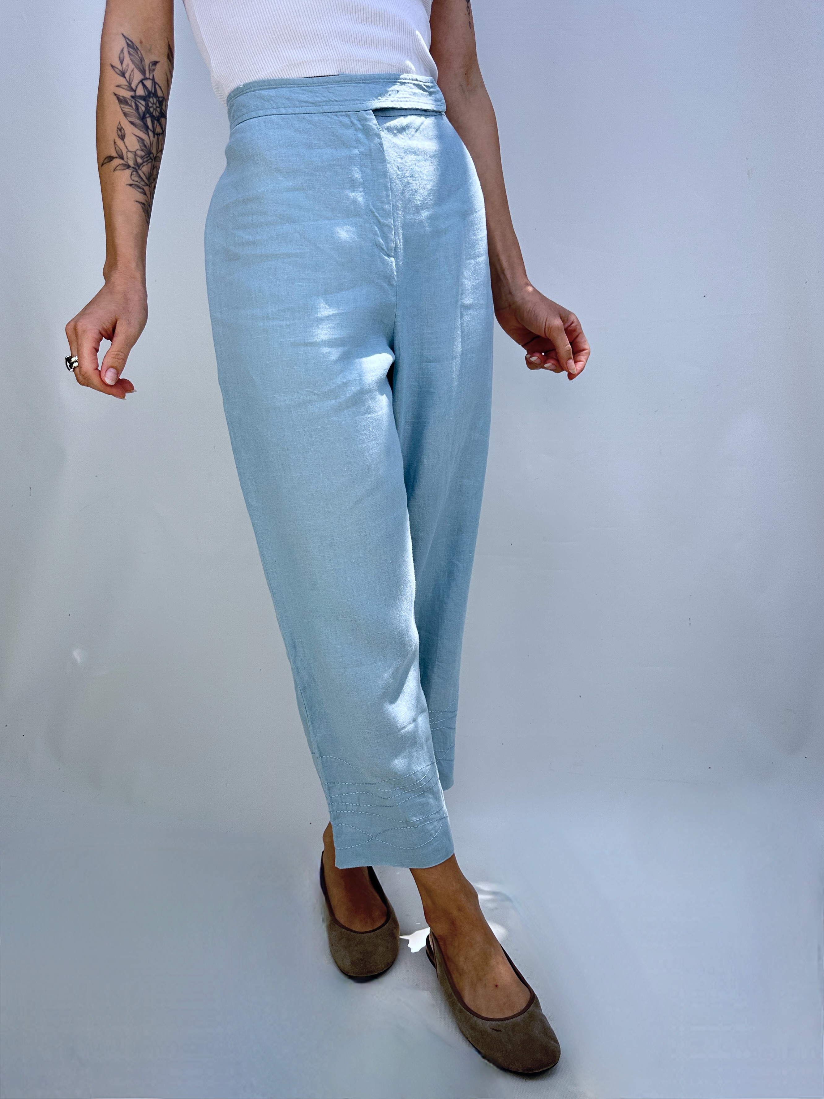 PANTALÓN CAPRI I LINO I 34-36 6