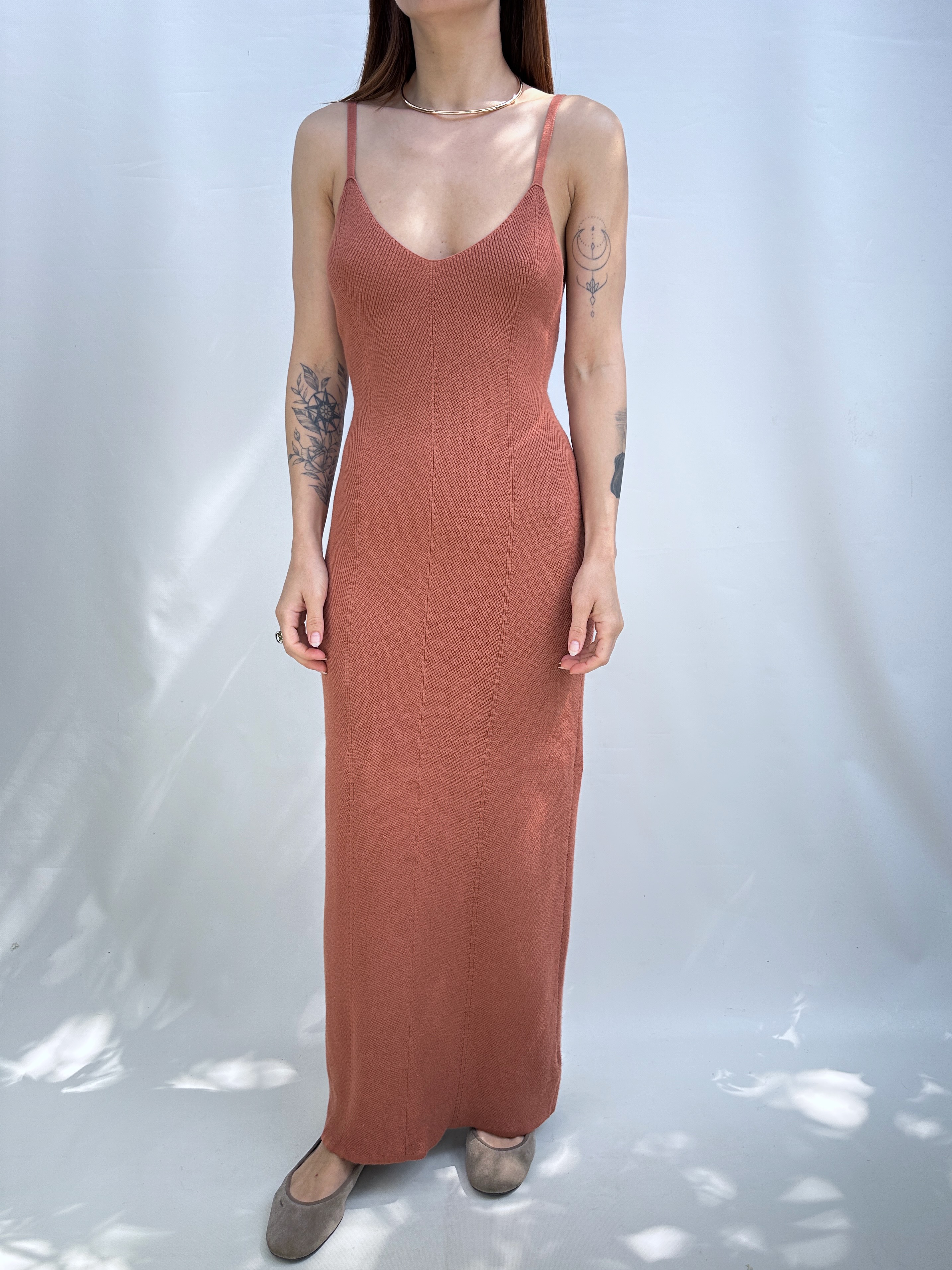 VESTIDO TEJIDO TERRACOTA I S-M 4