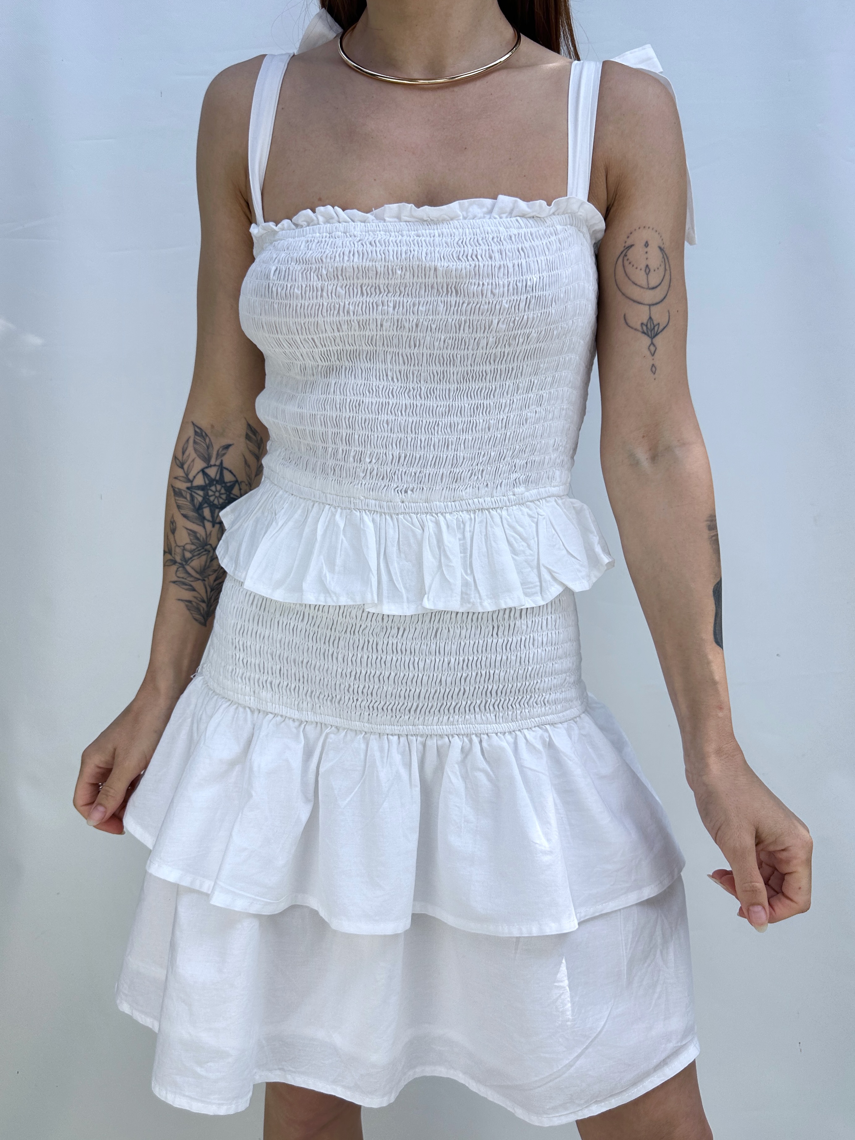 VESTIDO VOLANTES I ALGODÓN I S-M 1