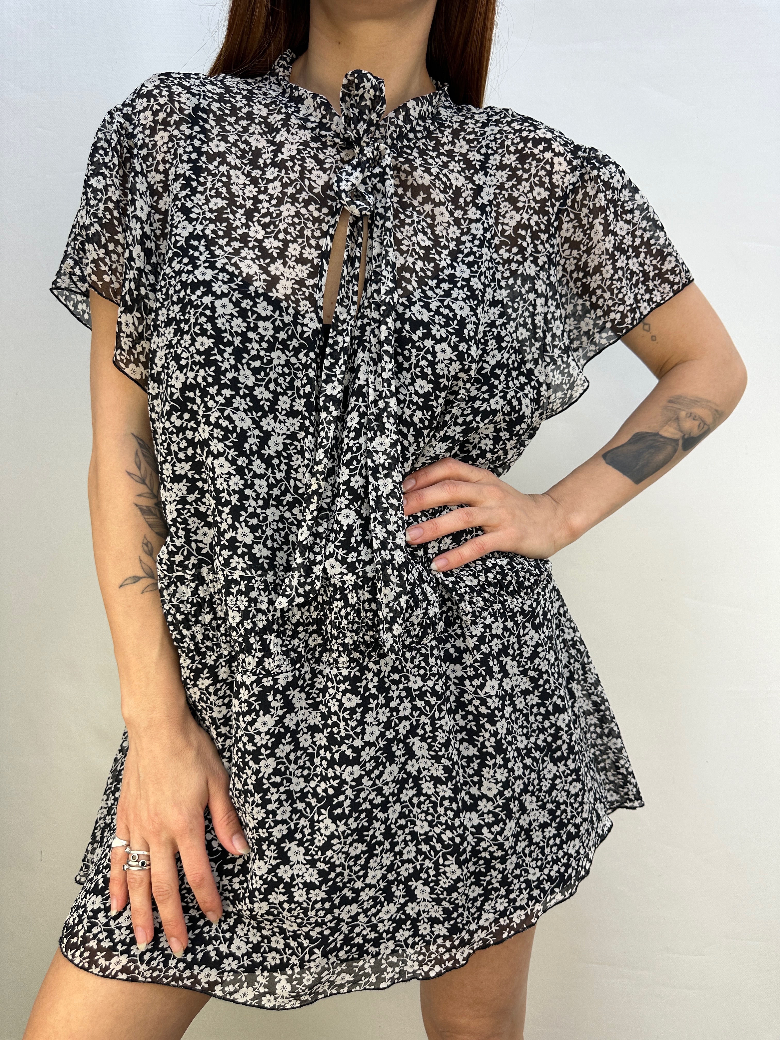 POLERA SEDA FLOREADA I 2XL 2