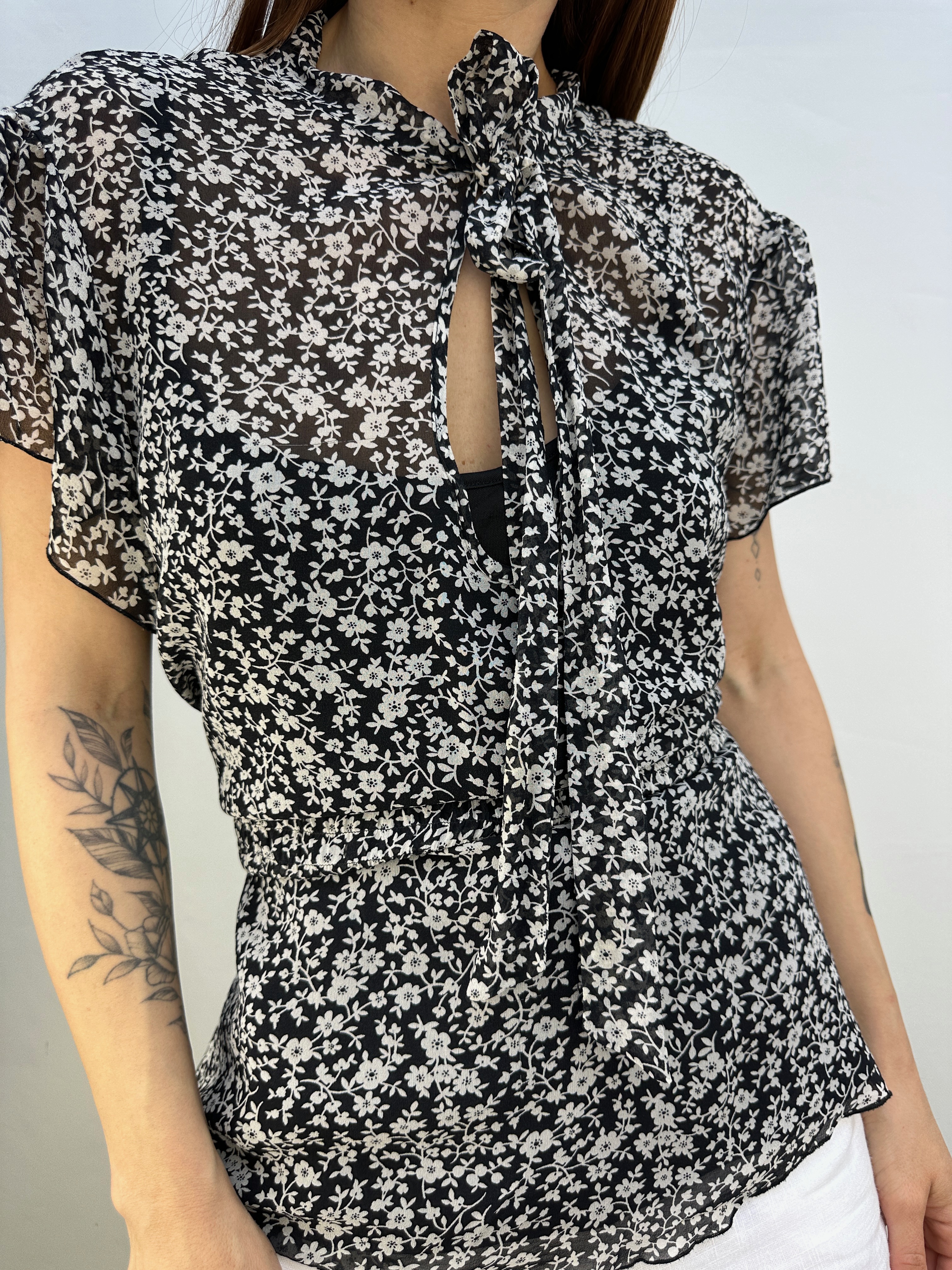 POLERA SEDA FLOREADA I 2XL 4