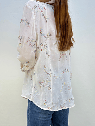BLUSA CHIFÓN BORDADA I M