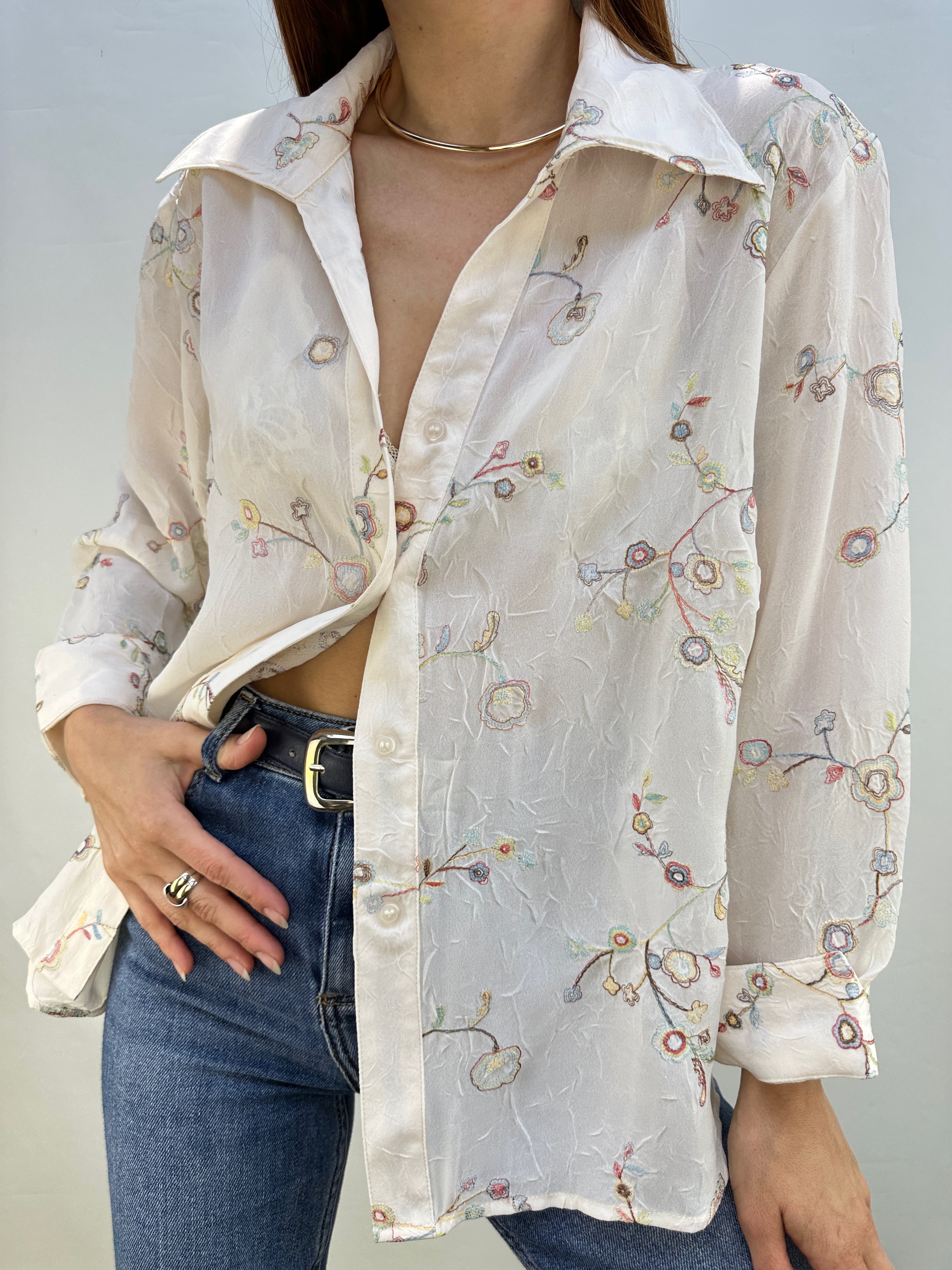 BLUSA CHIFÓN BORDADA I M 3