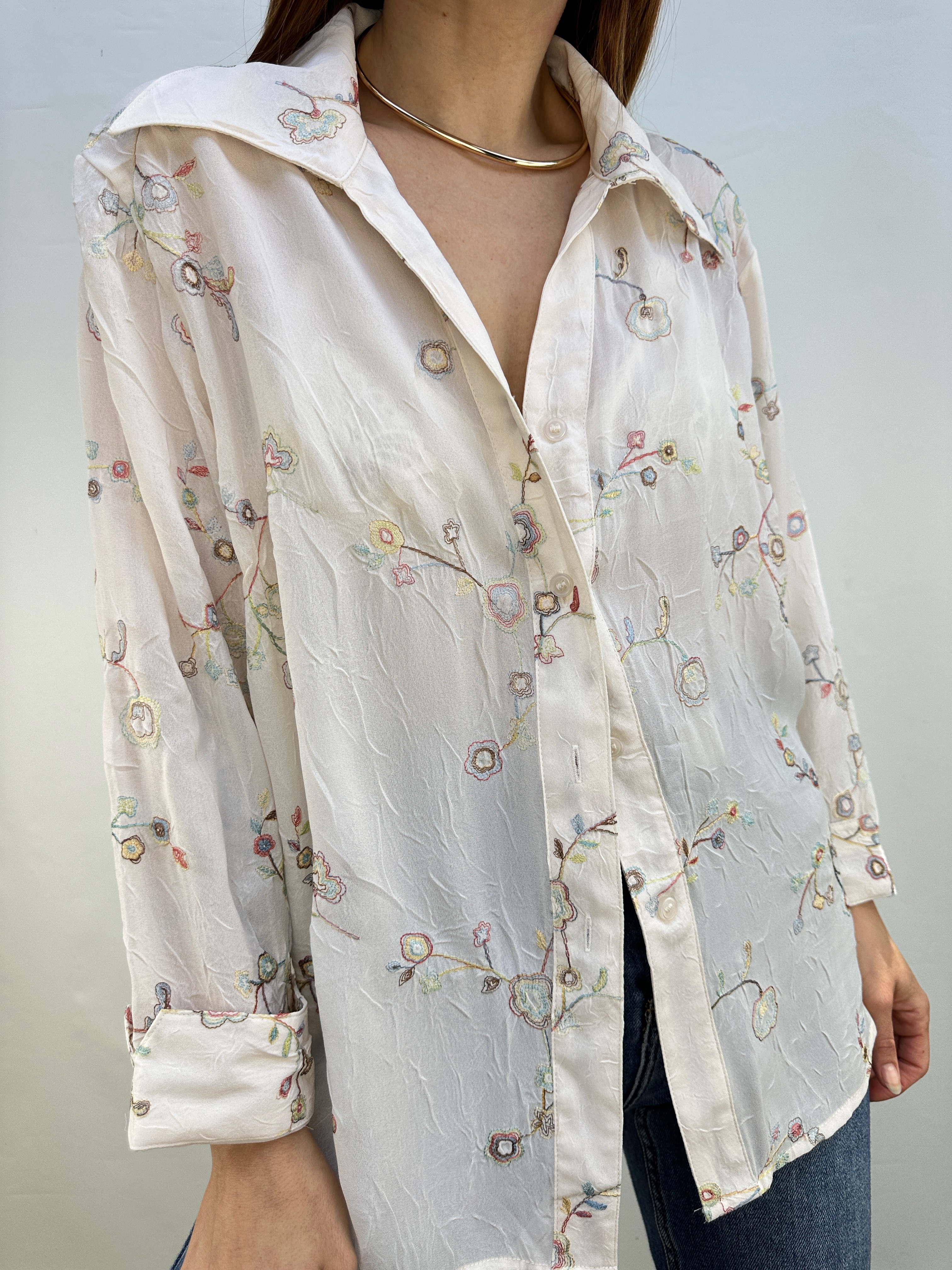 BLUSA CHIFÓN BORDADA I M 7