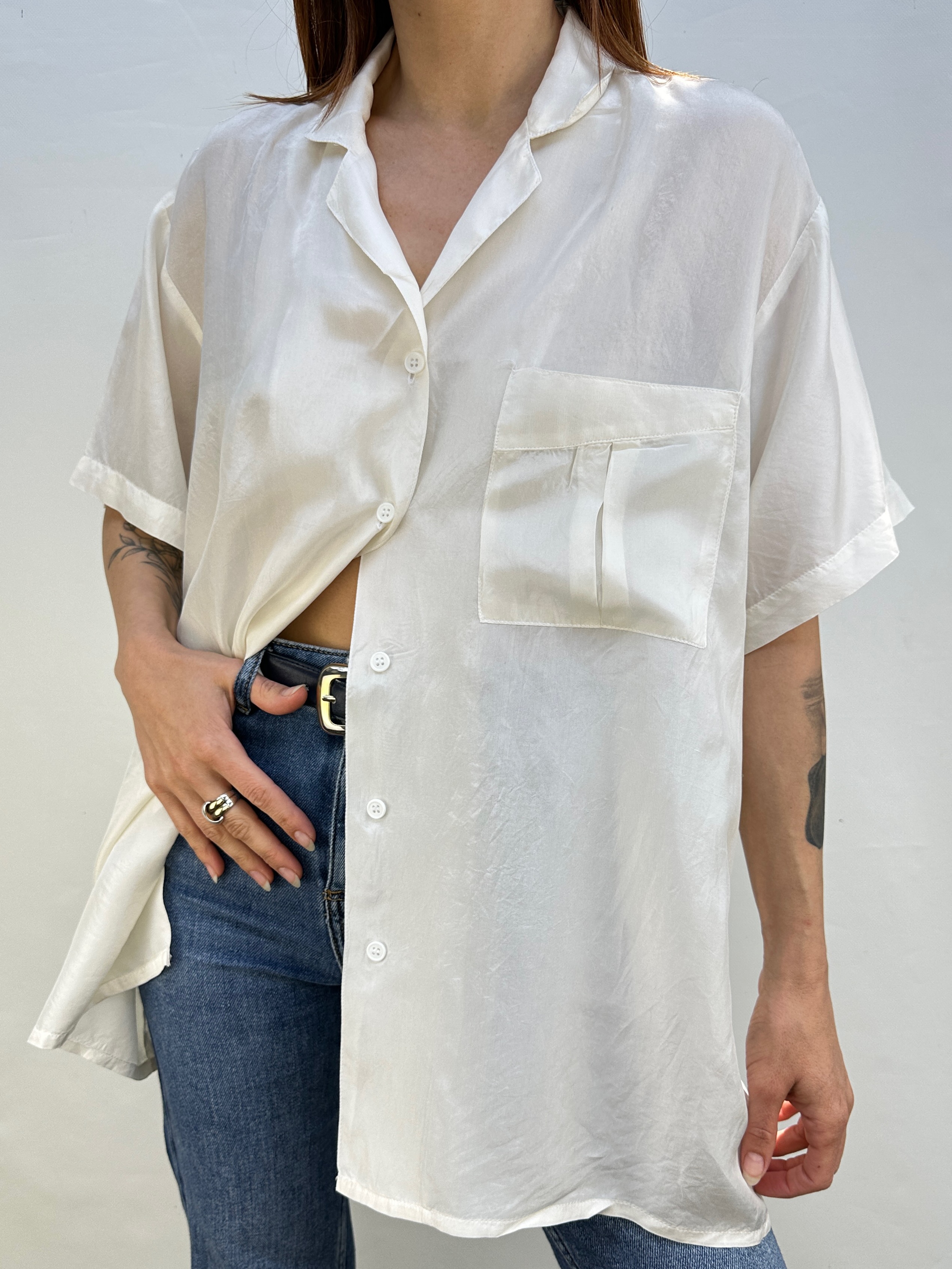 BLUSA SEDA VINTAGE I XL 2