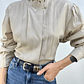 BLUSA VINTAGE TAUPÉ I L - Miniatura 4
