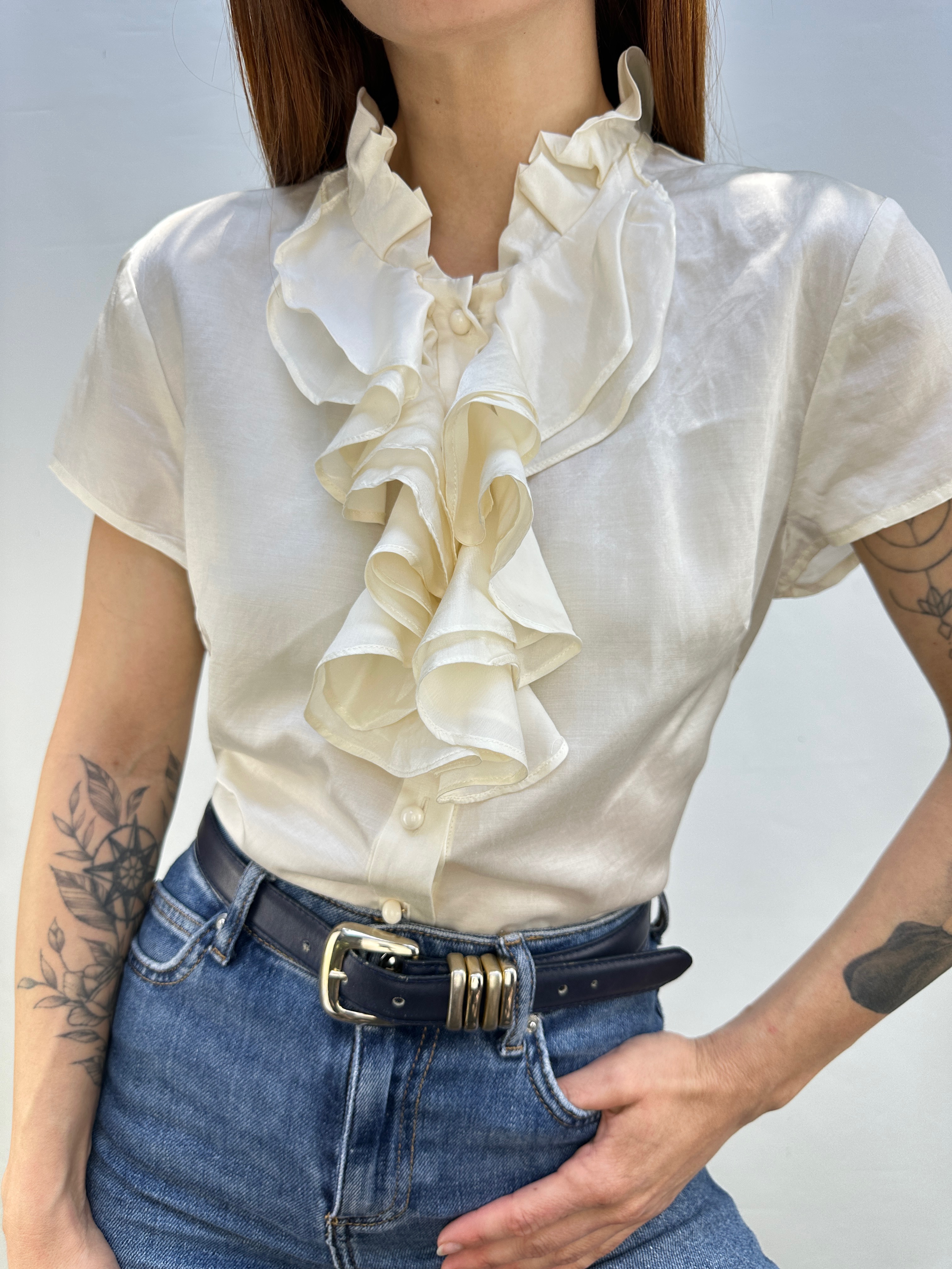 BLUSA SEDA TALBOTS I S-M 4