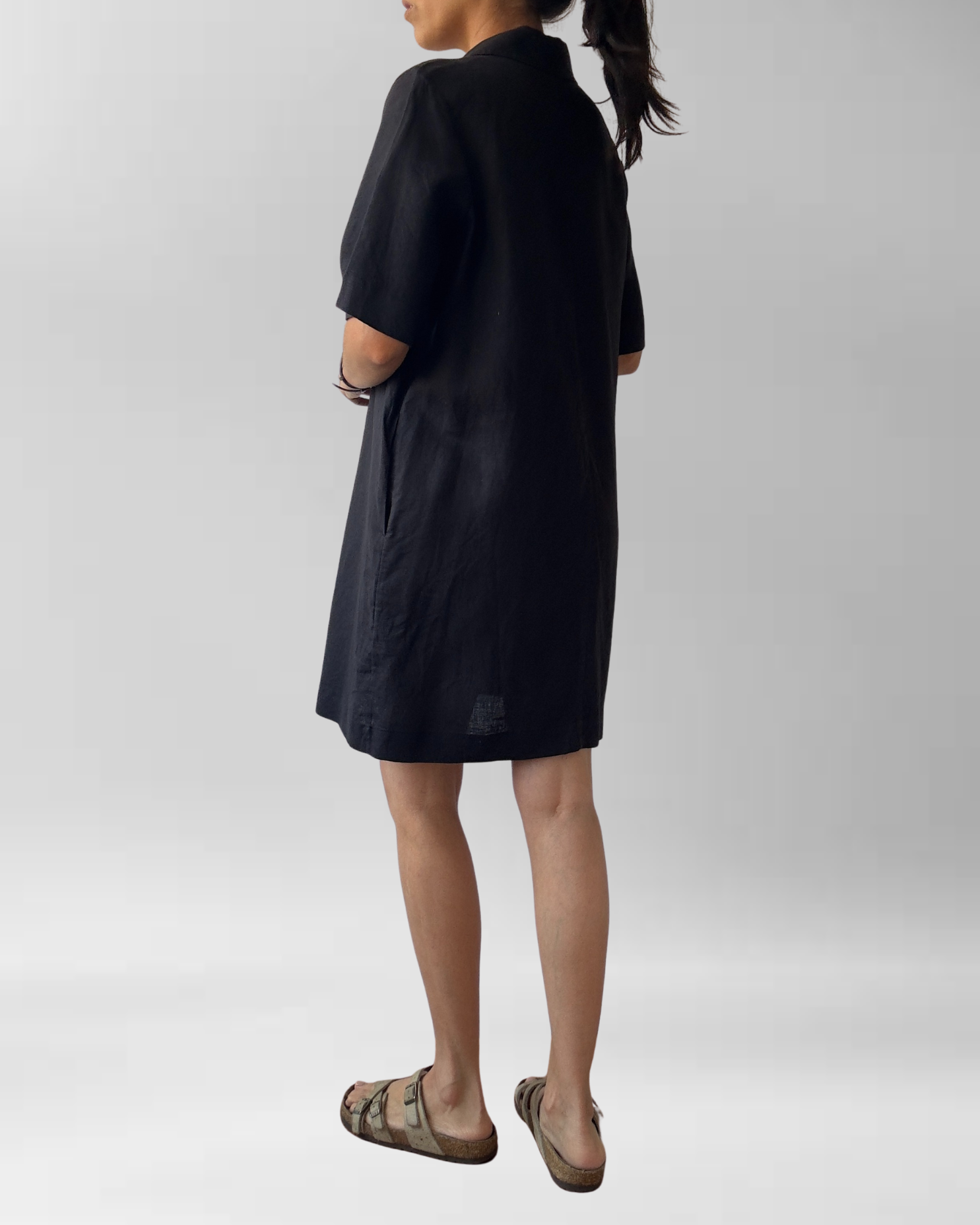 VESTIDO NEGRO LINO | M 5