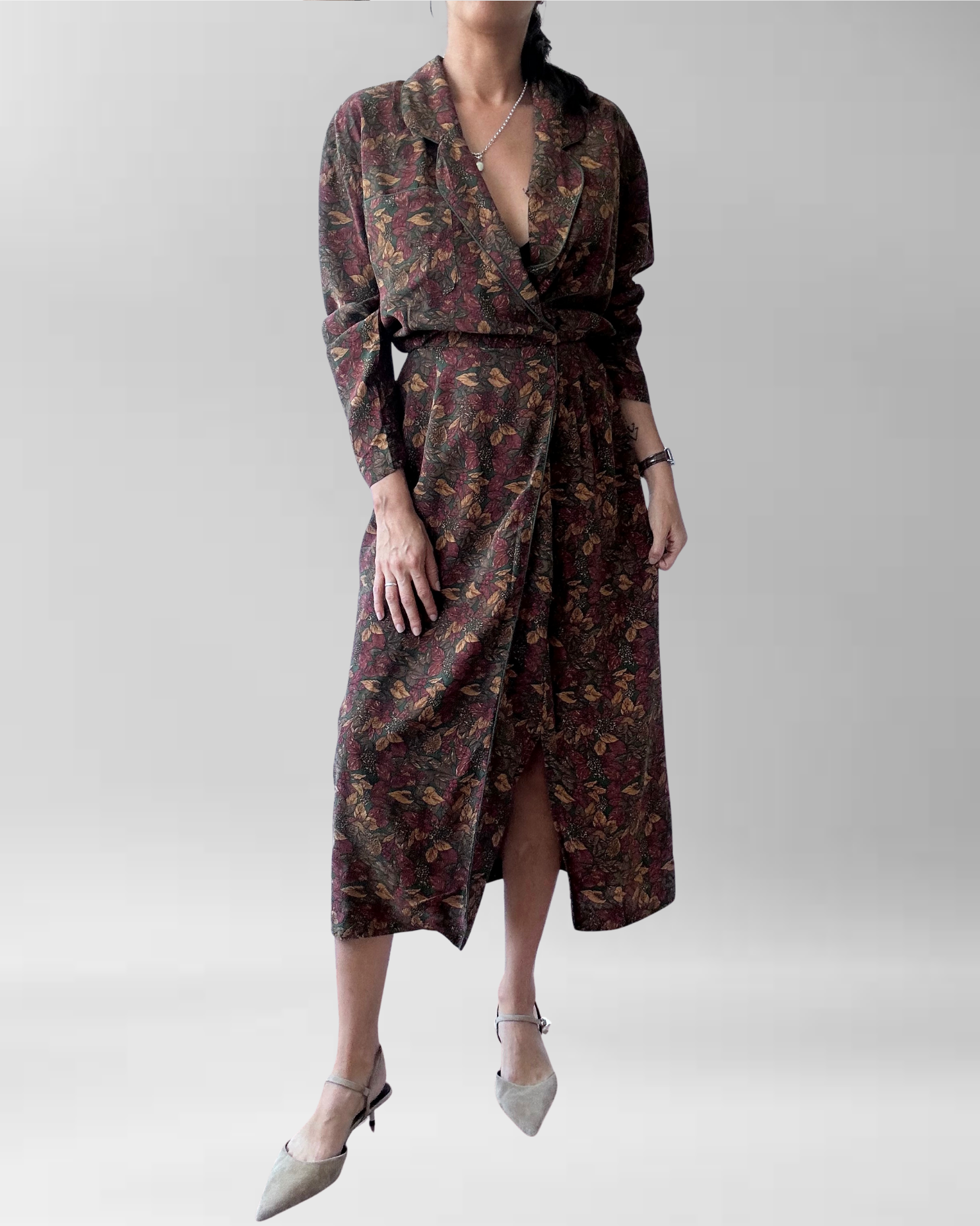 VESTIDO SEDA TALBOTS I L  1