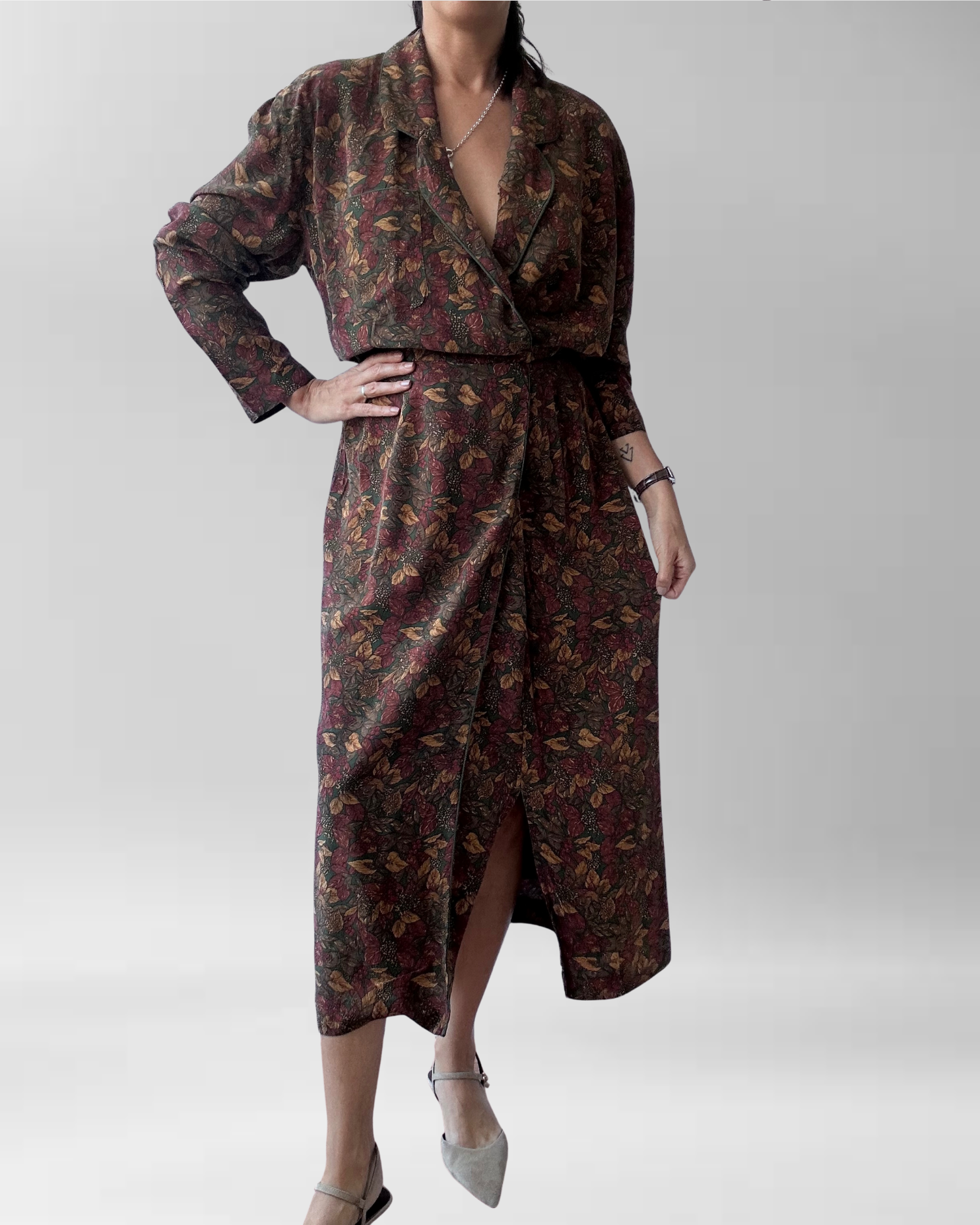 VESTIDO SEDA TALBOTS I L  4