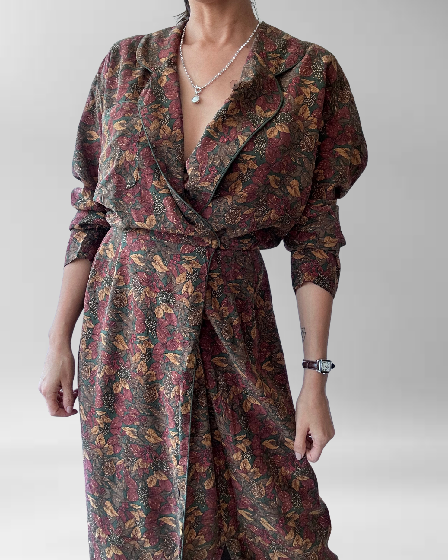 VESTIDO SEDA TALBOTS I L  9