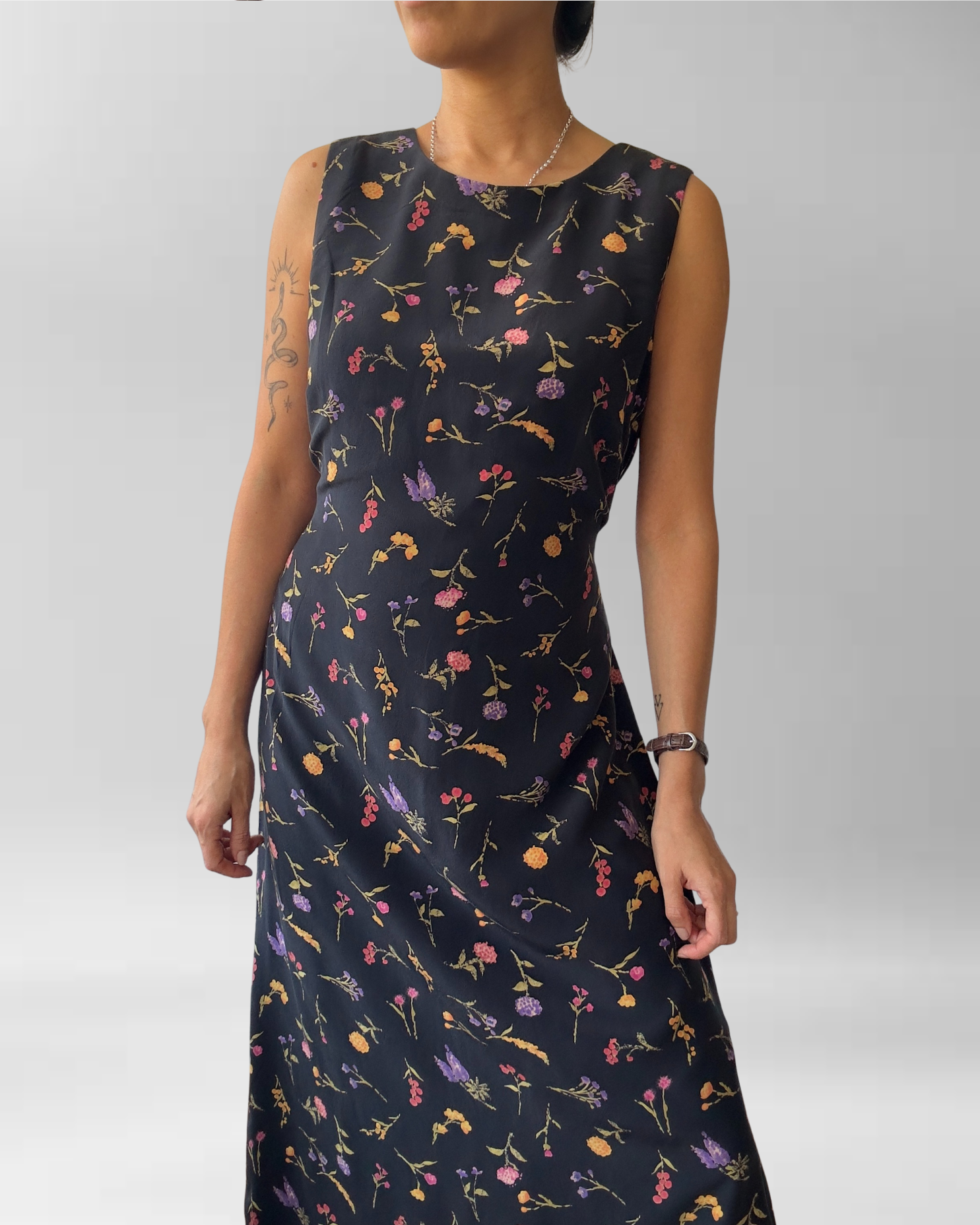 VESTIDO SEDA VINTAGE I L 5