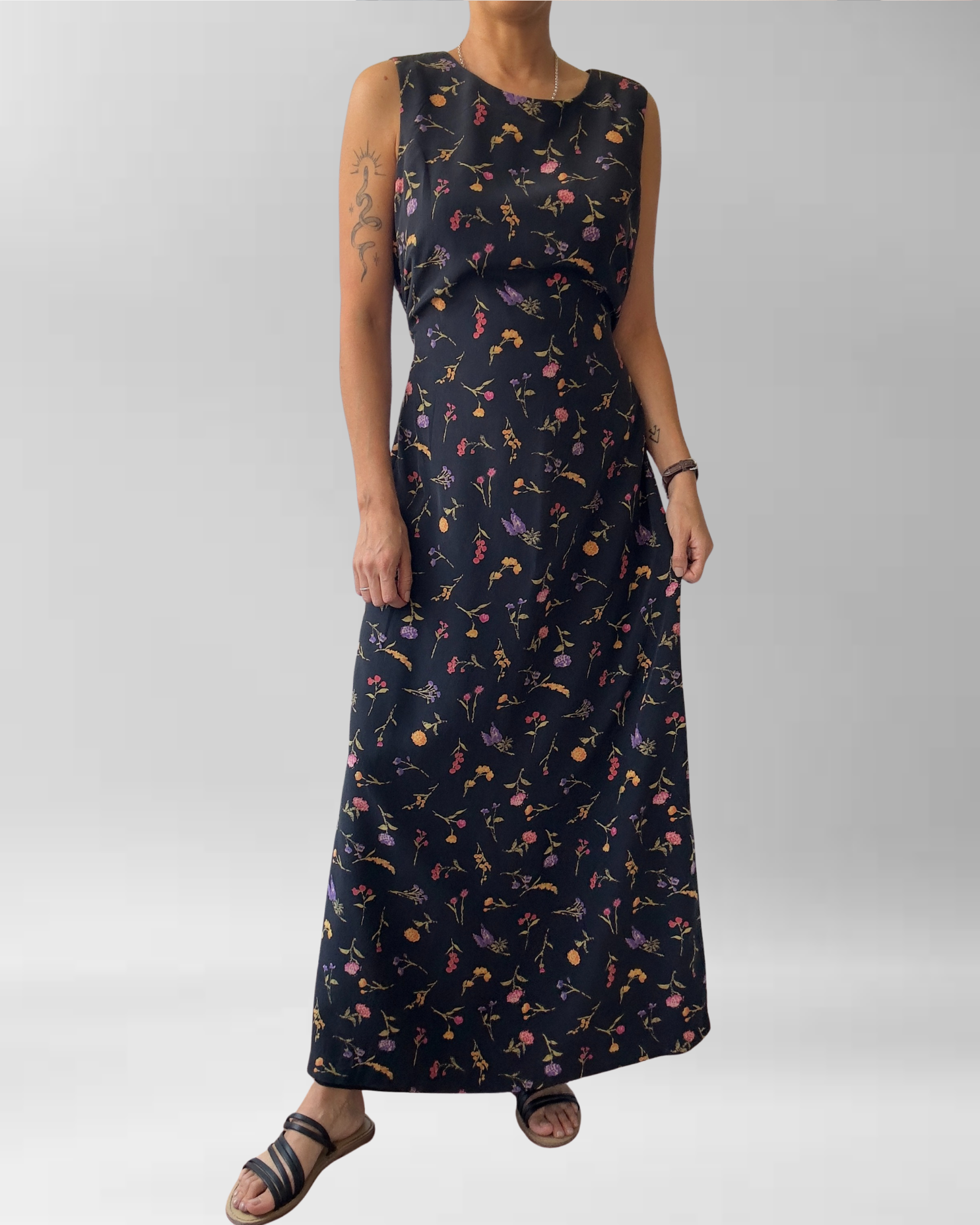 VESTIDO SEDA VINTAGE I L 6