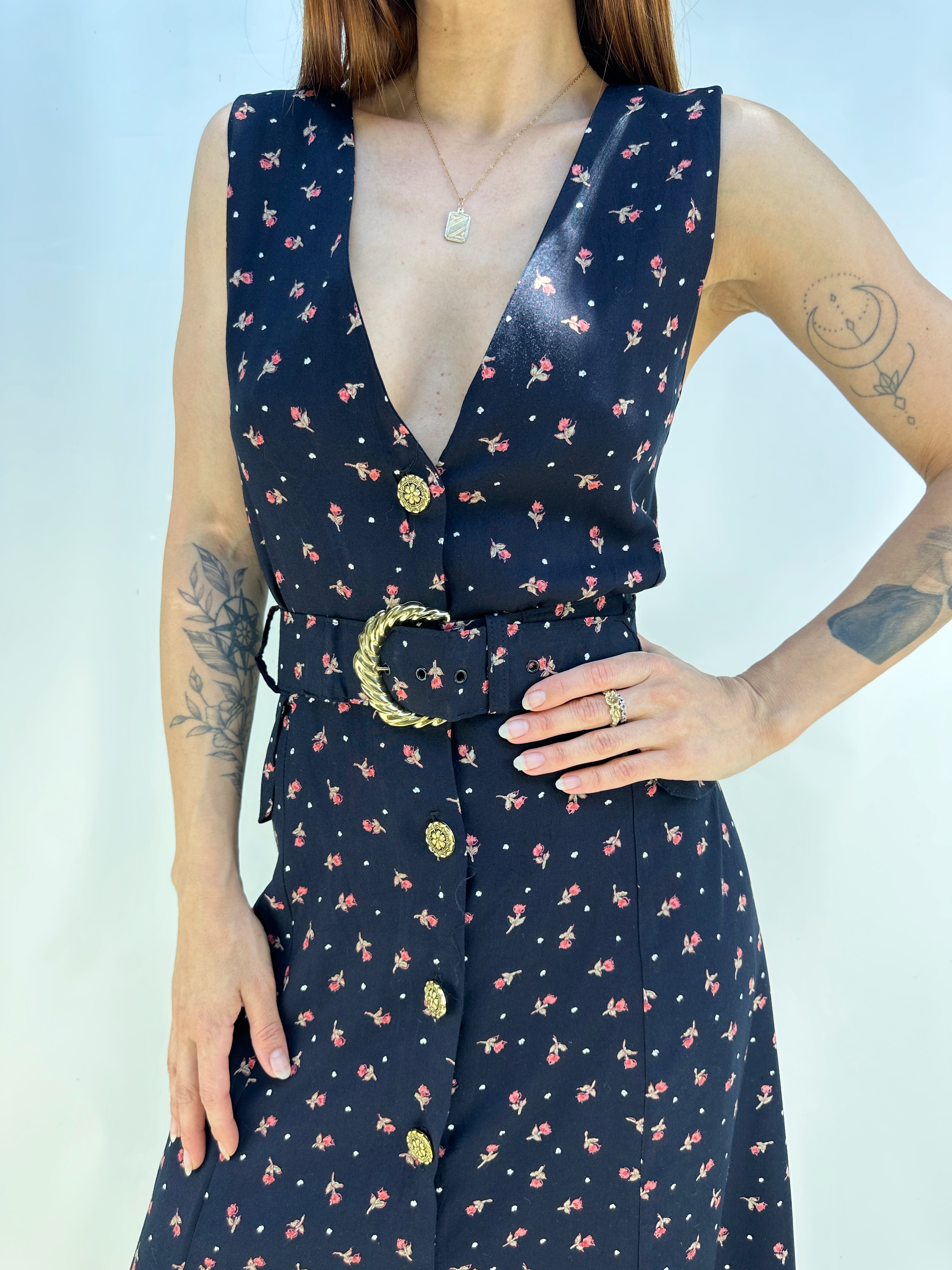 VESTIDO VINTAGE FLOREADO I M 2