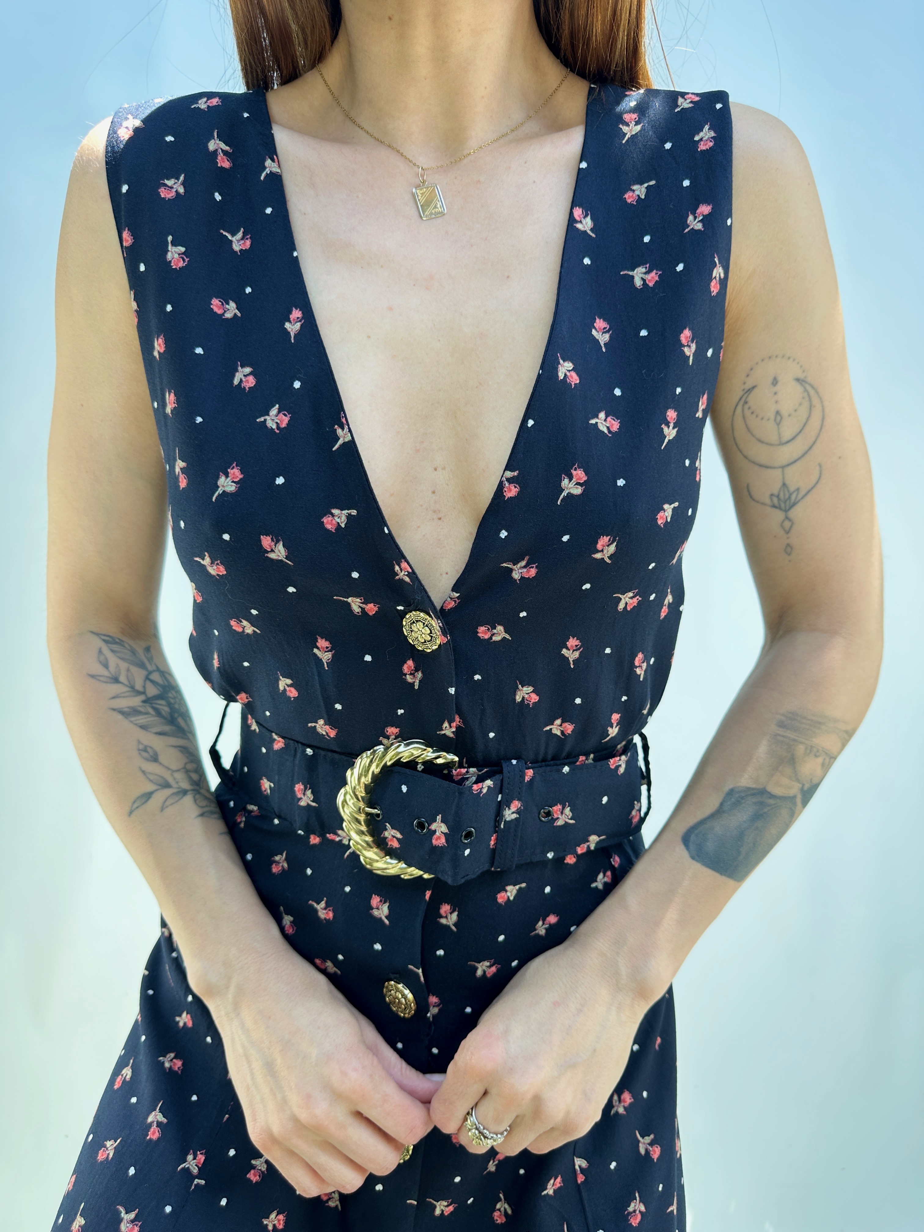 VESTIDO VINTAGE FLOREADO I M 6