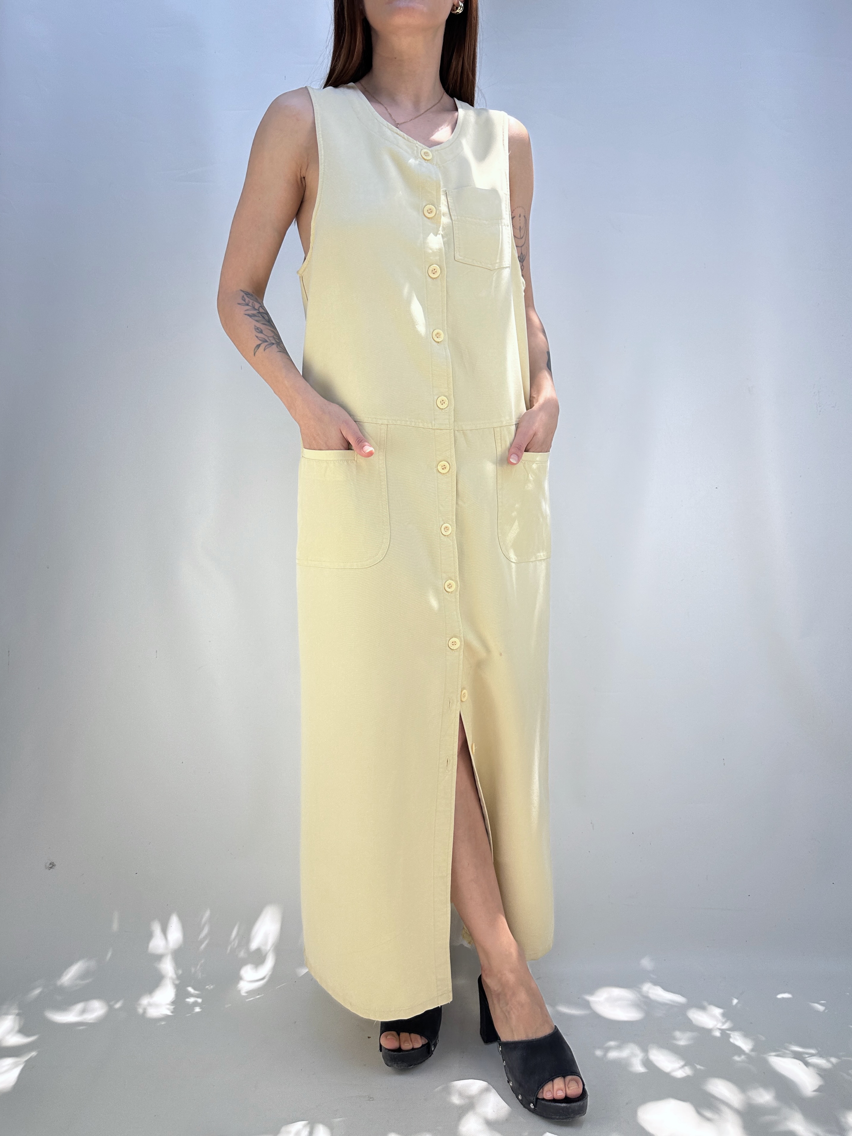 VESTIDO VINTAGE MANTEQUILLA I S-M 1