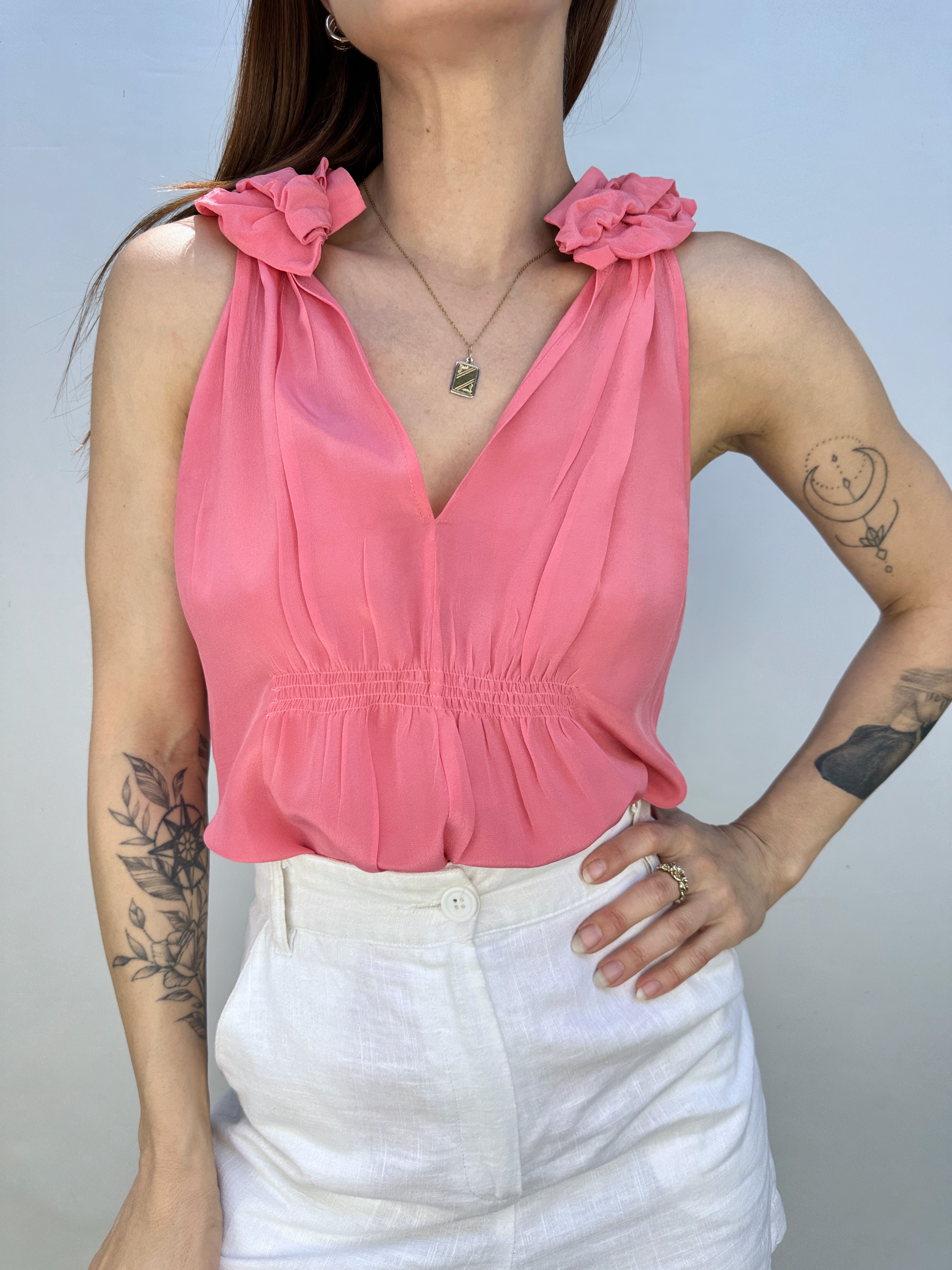 POLERA SEDA CORAL I S  6